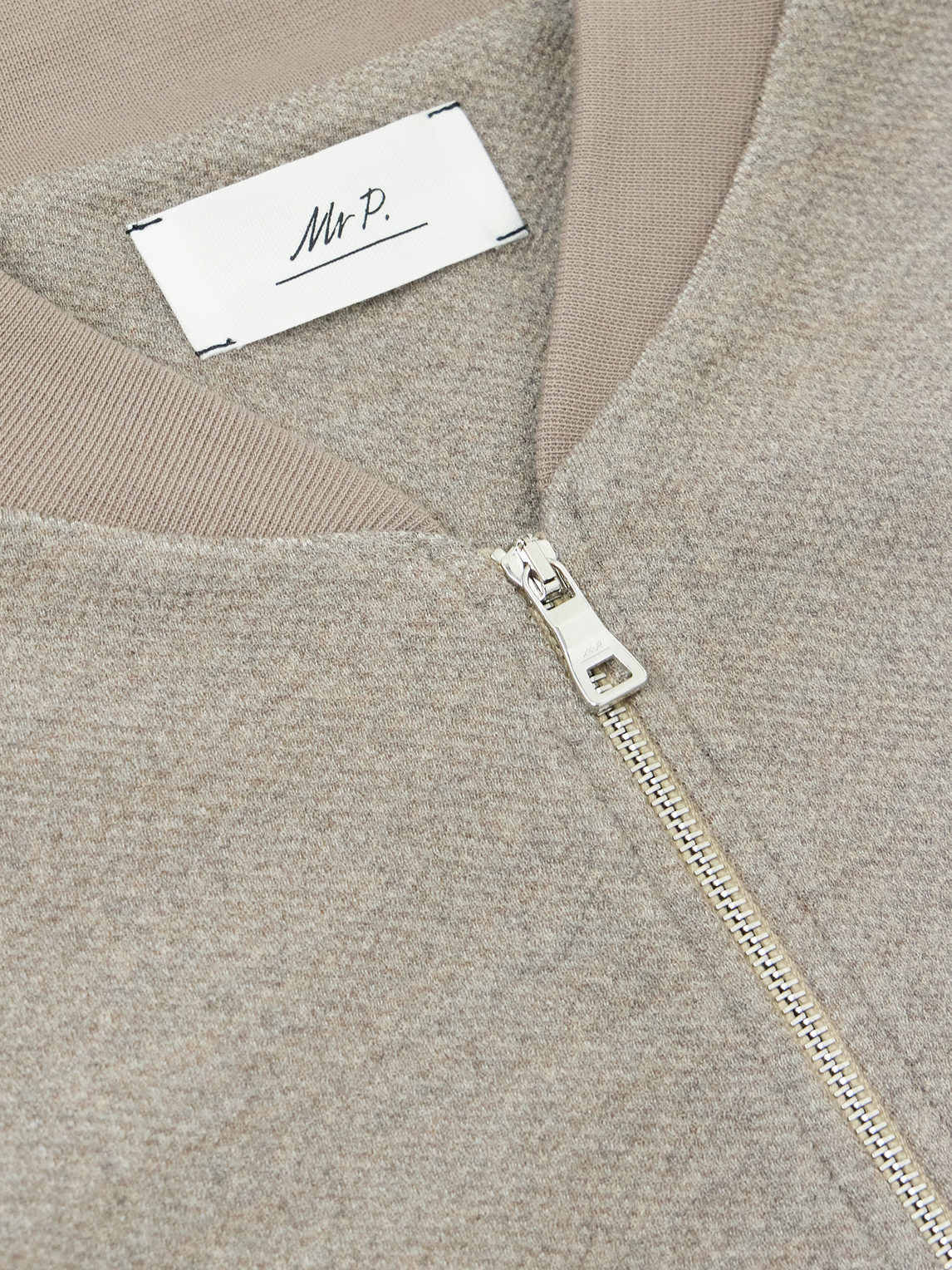 Mr P. - Wool-Blend Piqué Bomber Jacket