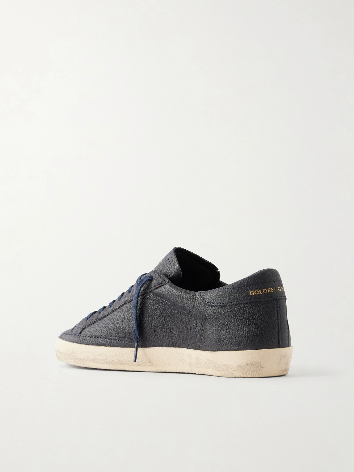 Super-Star Distressed Full-Grain Sneakers