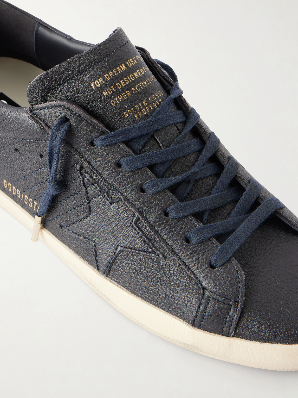 Super-Star Distressed Full-Grain Sneakers