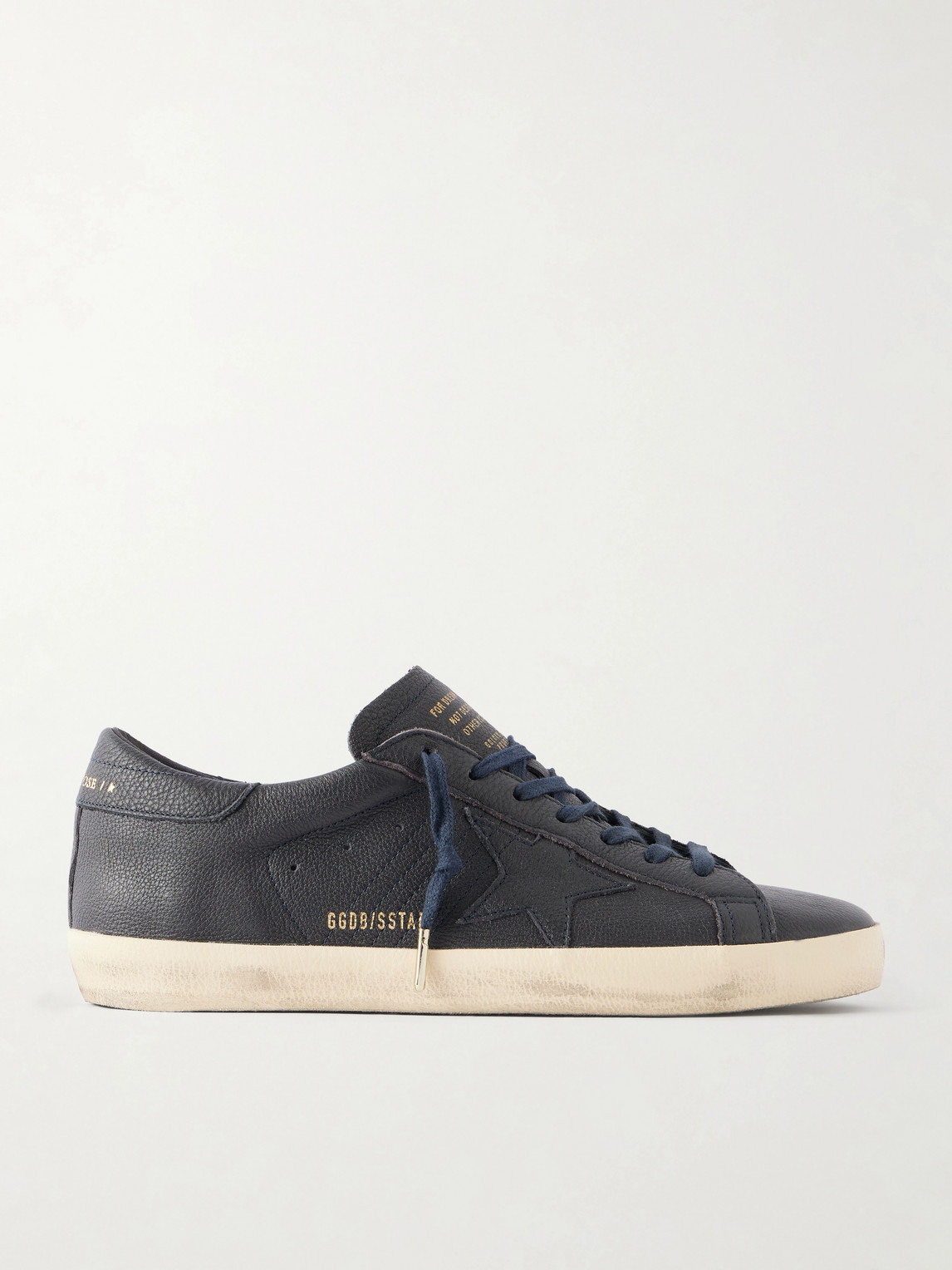 Super-Star Distressed Full-Grain Sneakers