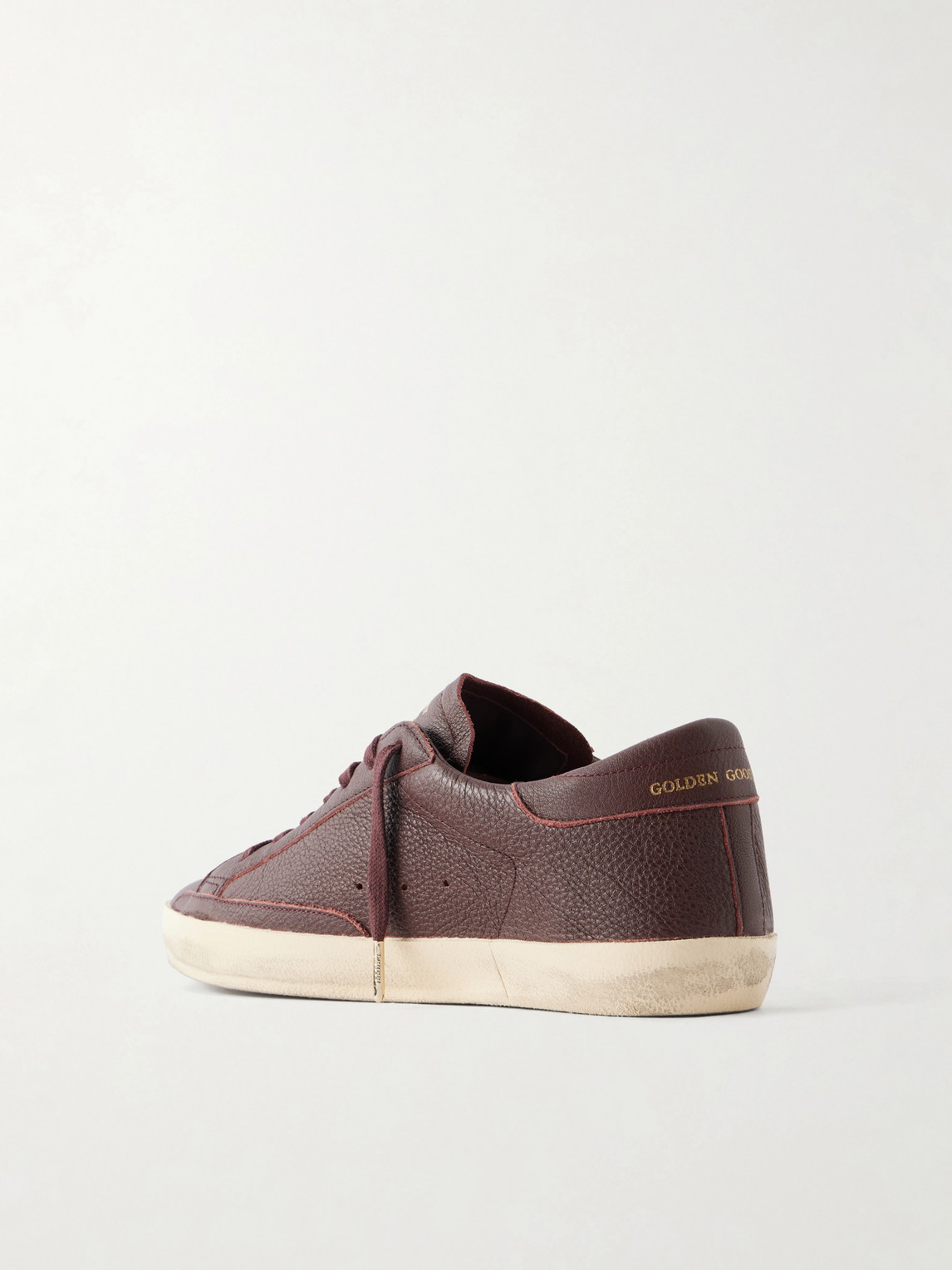 Super-Star Distressed Full-Grain Sneakers