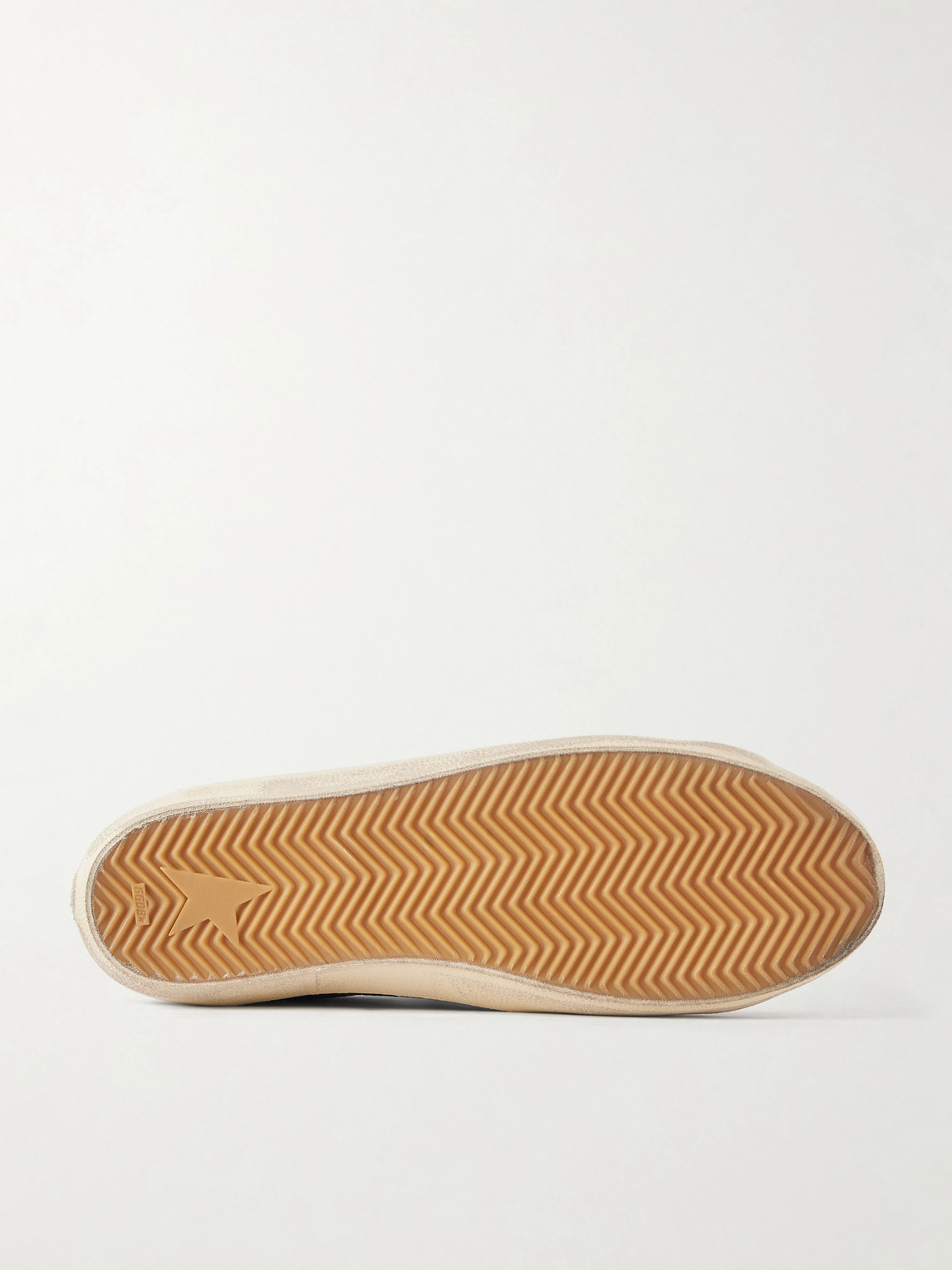 Super-Star Distressed Full-Grain Sneakers