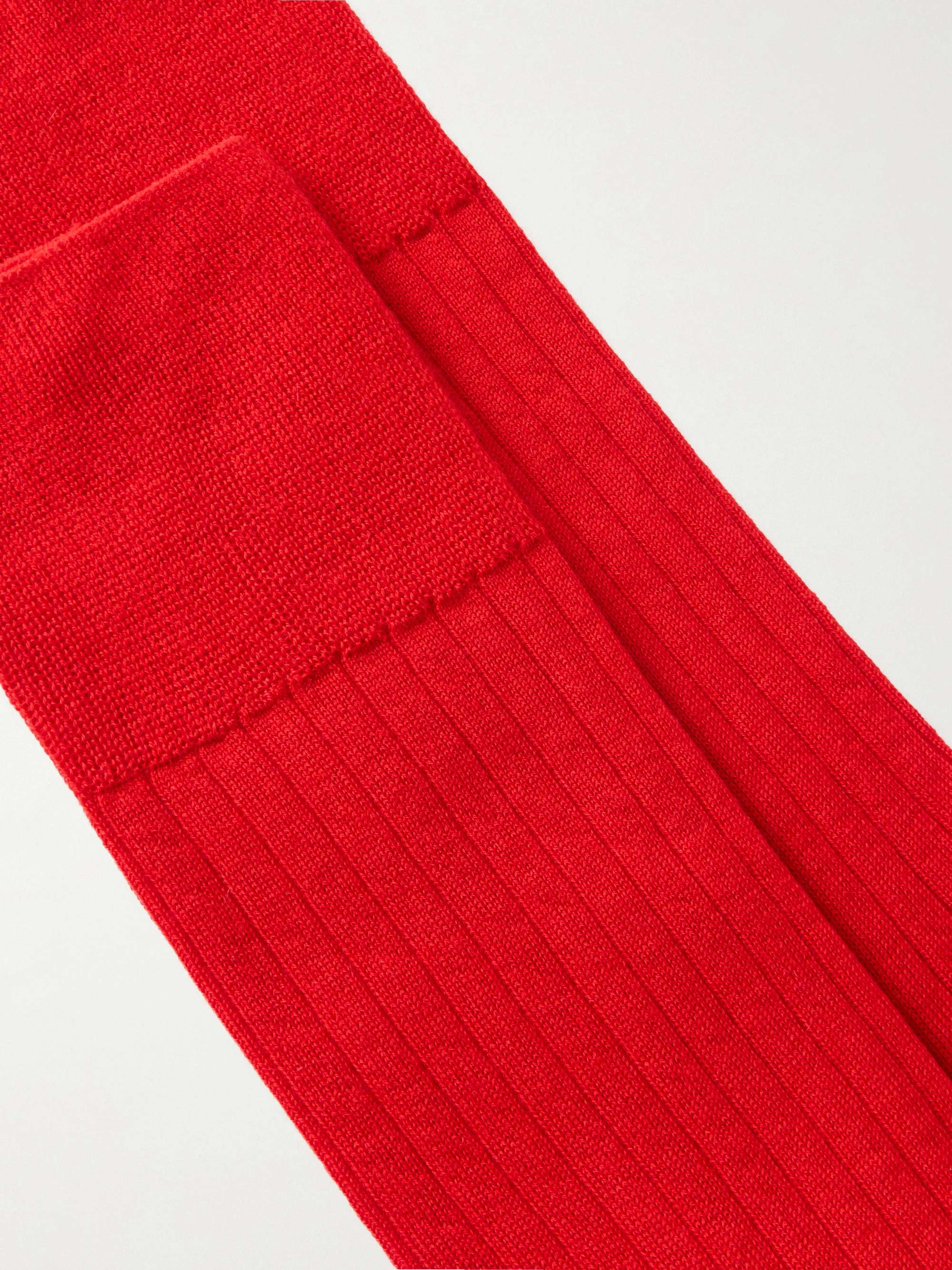 FALKE No 2 Ribbed Cashmere-Blend Socks