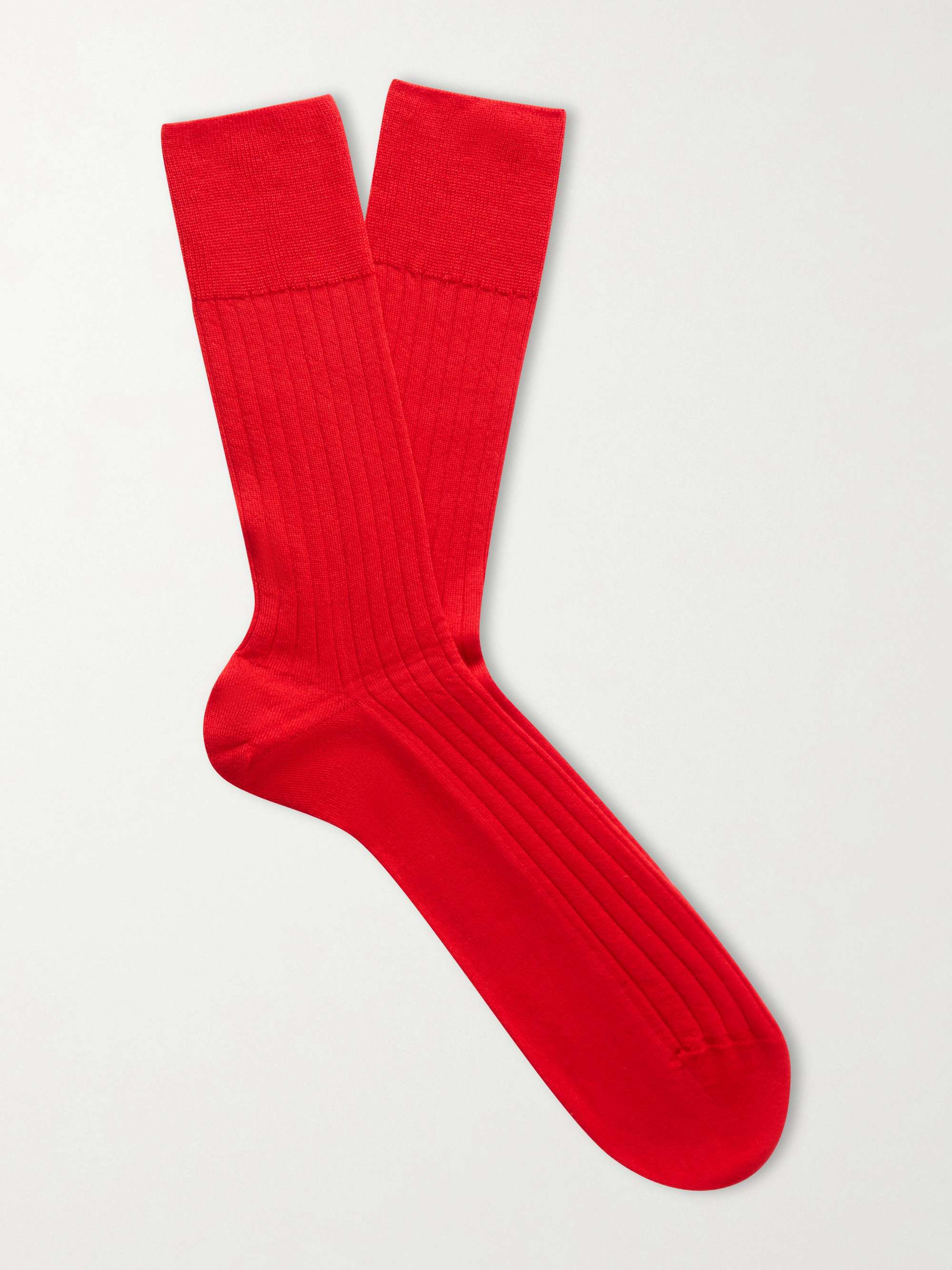 FALKE No 2 Ribbed Cashmere-Blend Socks
