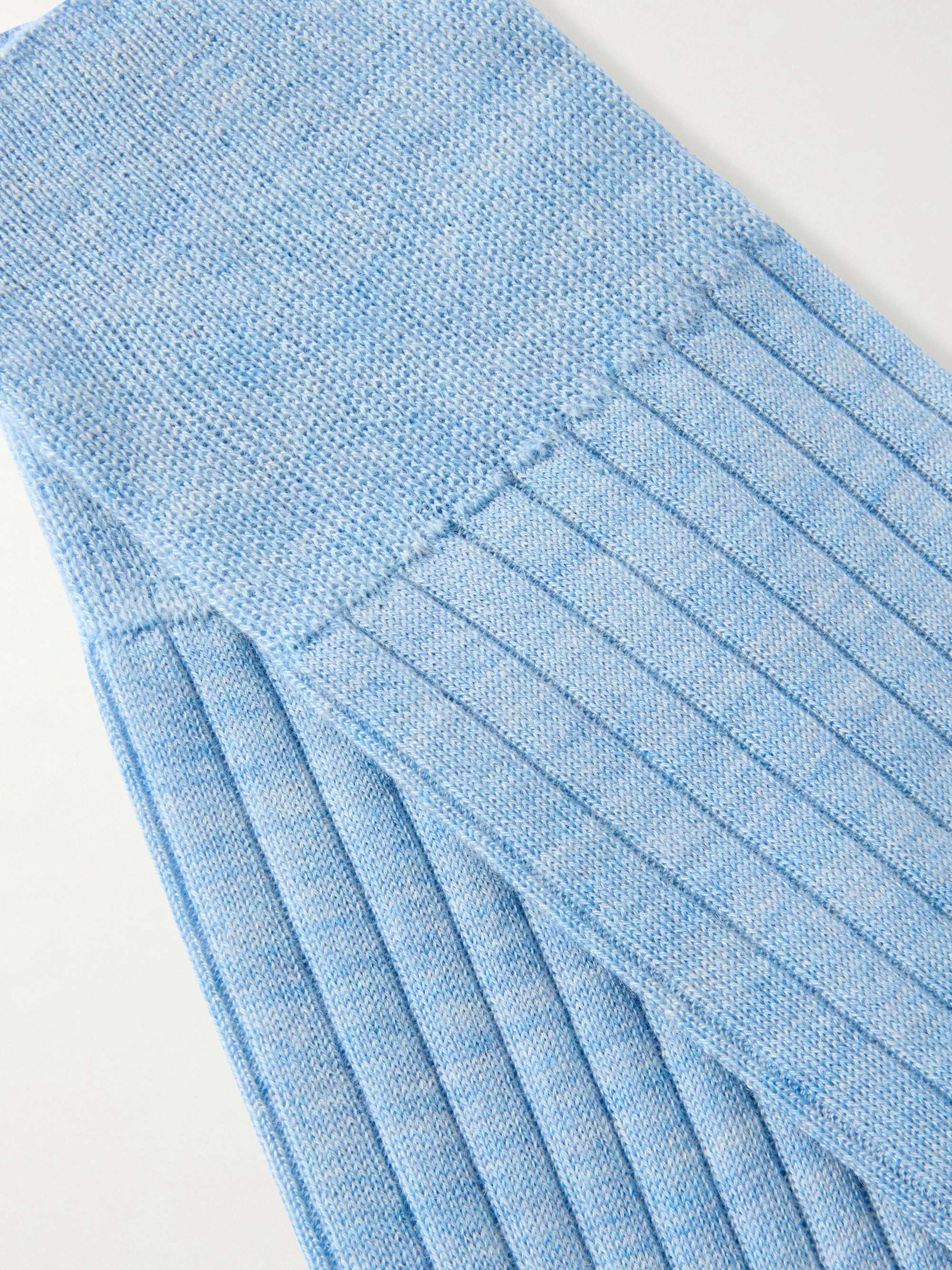 FALKE No 2 Ribbed Cashmere-Blend Socks