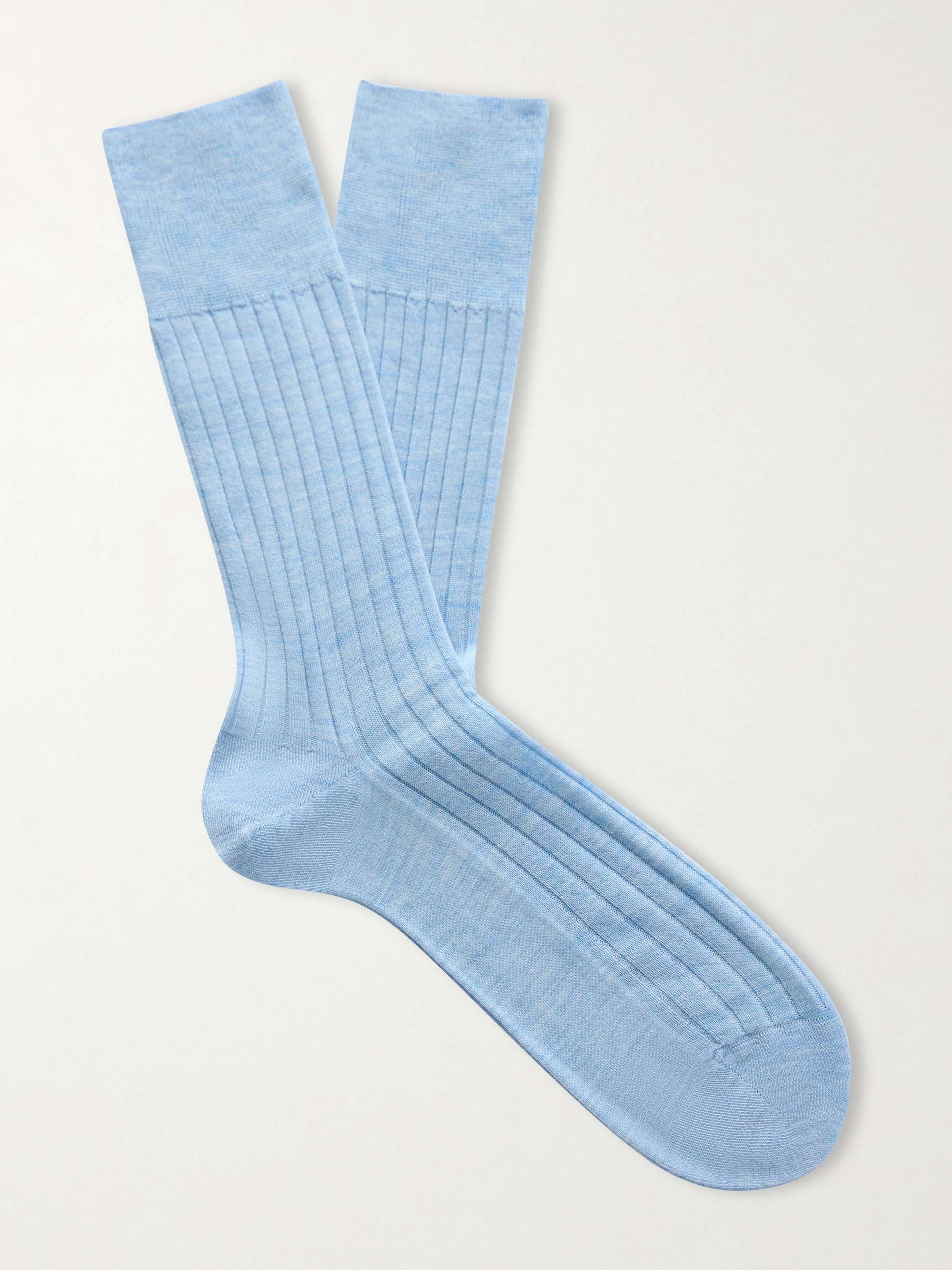 FALKE No 2 Ribbed Cashmere-Blend Socks