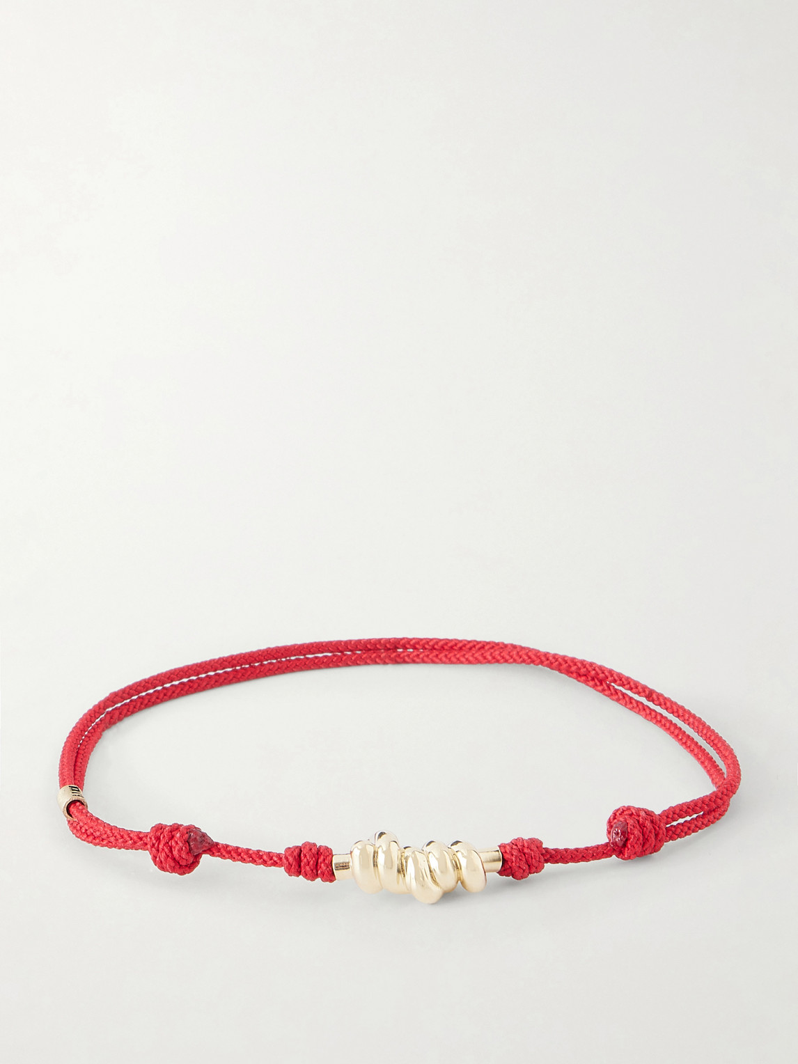 LUIS MORAIS 14-Karat Gold On A Cord Bracelet - Men