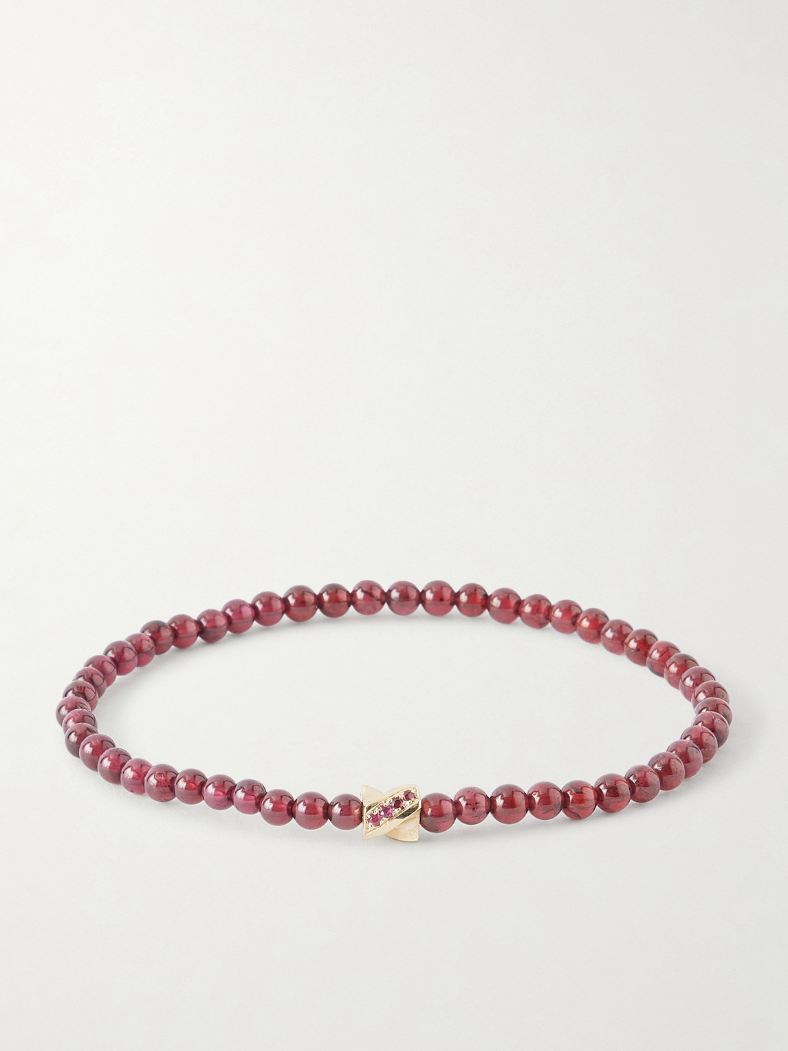 Luis Morais 14-karat Gold Ruby And Sapphire Bracelet In Burgundy