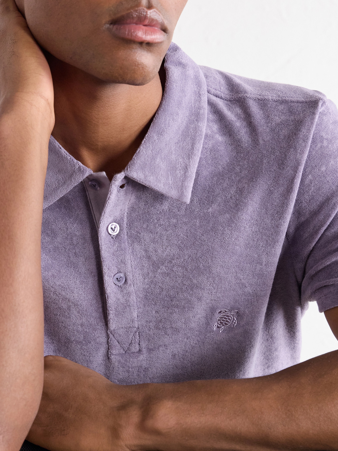 Phoenix Logo-Embroidered Organic Cotton-Blend Terry Polo Shirt
