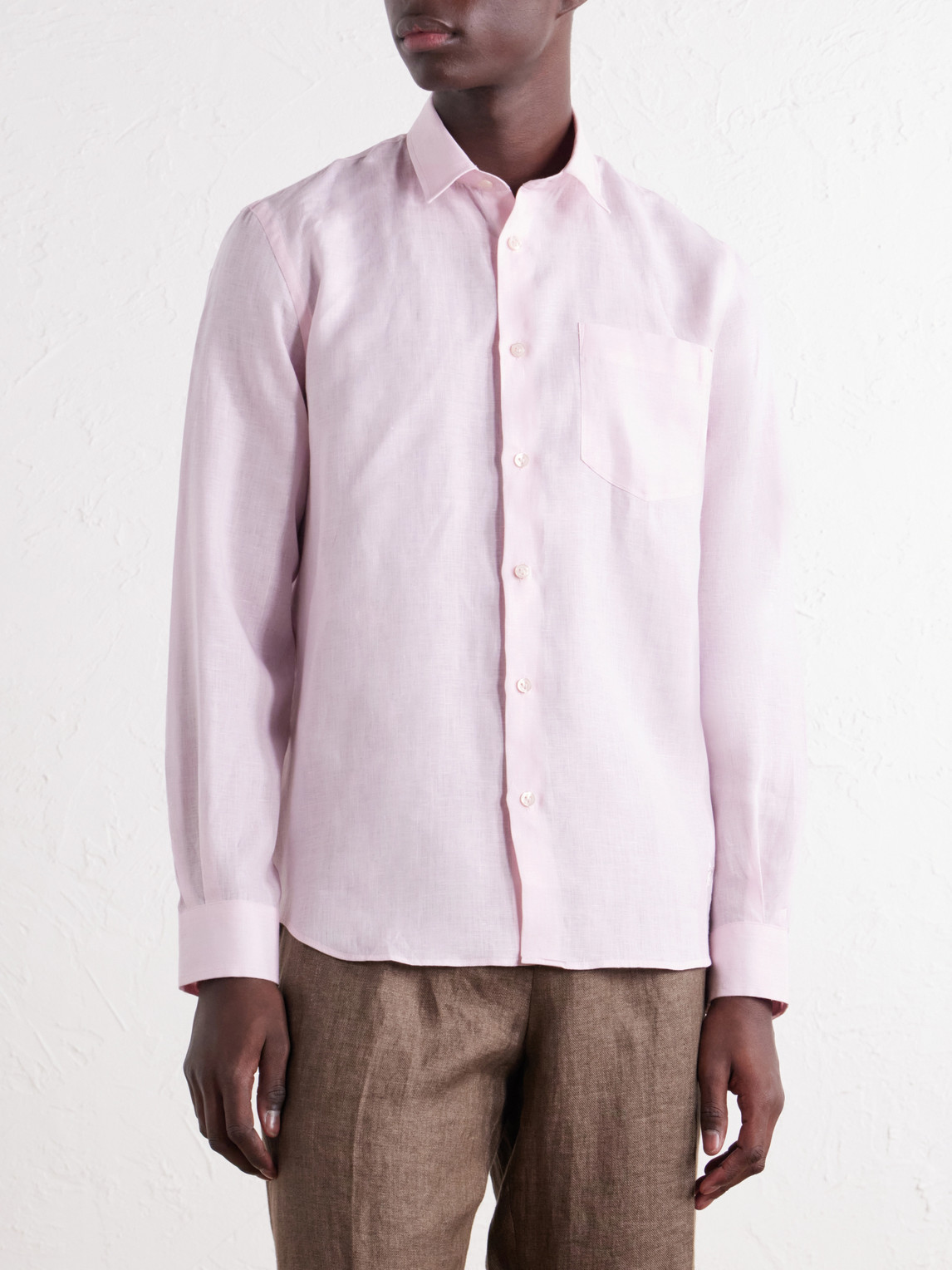 Caroubis Woven Linen Shirt