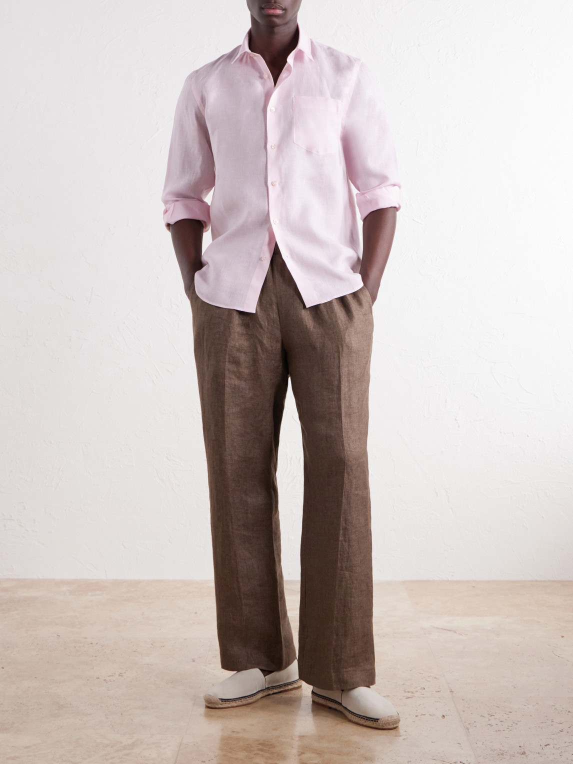 Caroubis Woven Linen Shirt