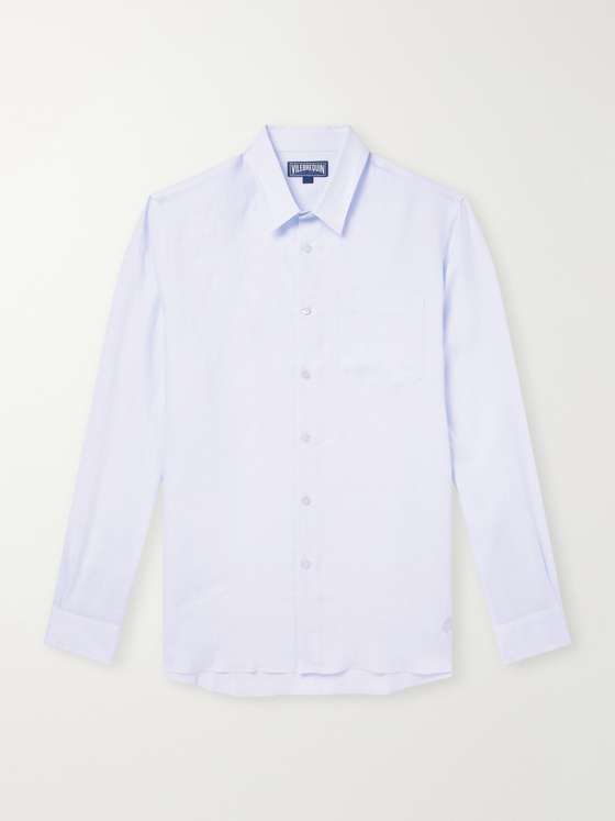 Vilebrequin Caroubis Woven Linen Shirt