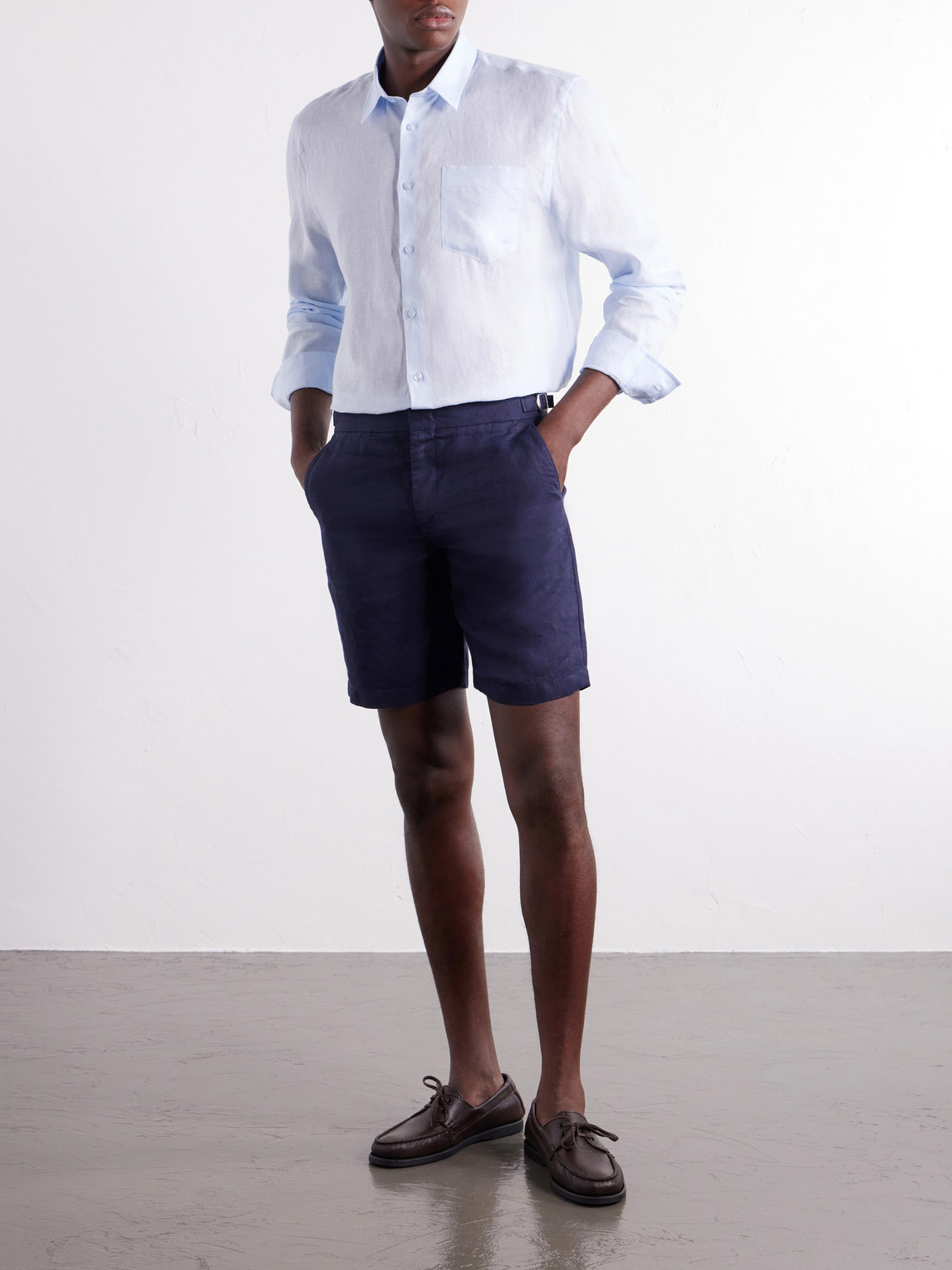 Caroubis Linen-Woven Shirt