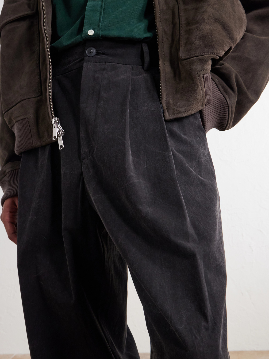 Slater Straight-Leg Cotton-Moleskin Trousers