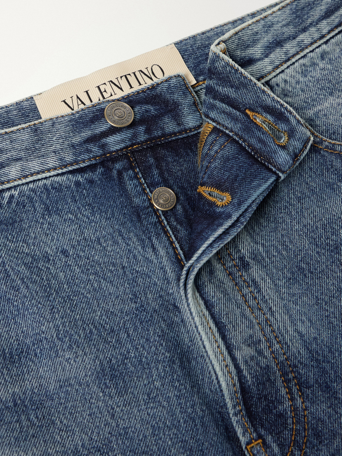Garavani - Straight-Leg Washed Jeans