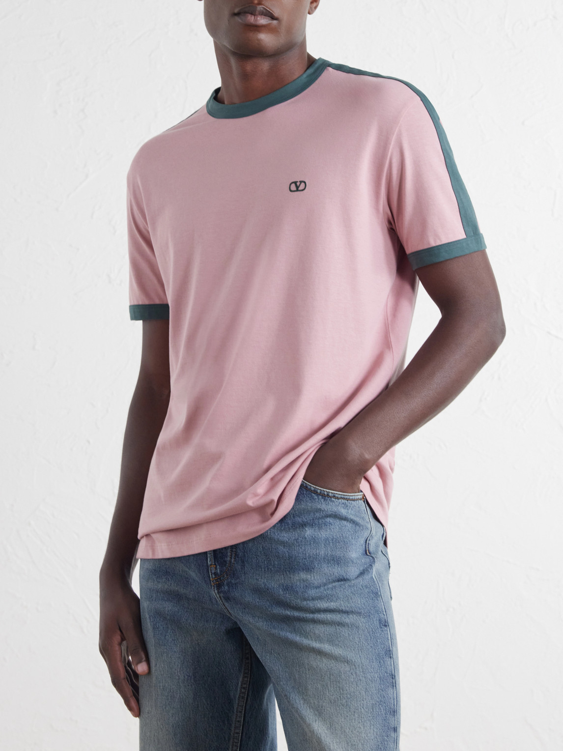 Garavani - Vlogo-Embroidered Cotton-Jersey T-Shirt