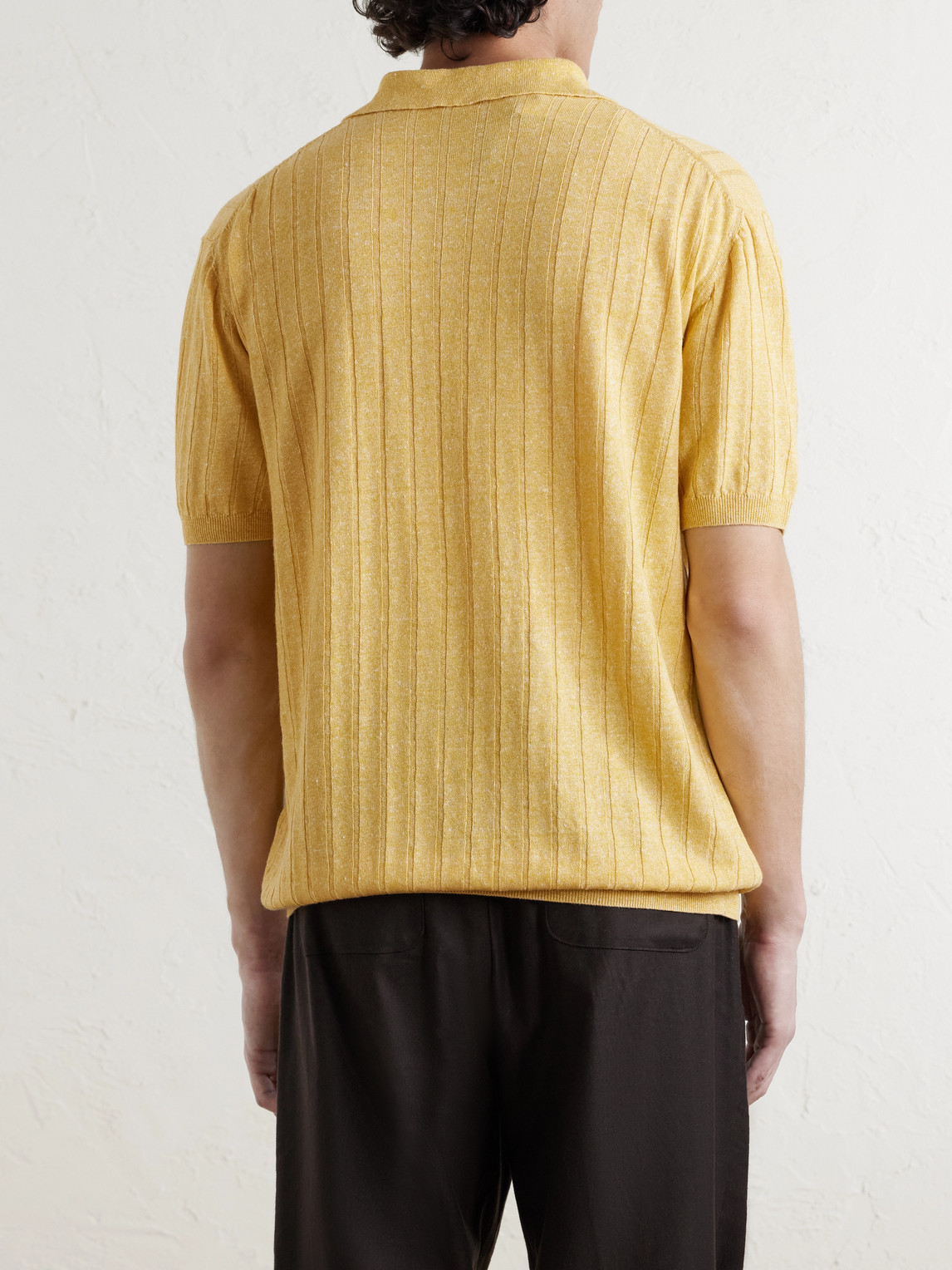 And Cotton-Blend Polo Shirt