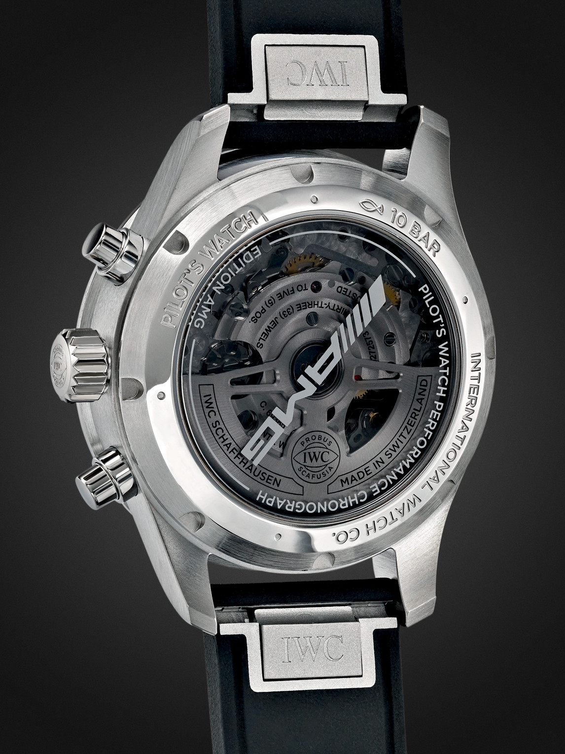 IWC SCHAFFHAUSEN Pilot's Watch Automatic Chronograph AMG 42.5mm Titanium and Rubber Watch, Ref. No. IW388305 - Men | Thumbnail 5 IWC SCHAFFHAUSEN Pilot's Watch Automatic Chronograph AMG 42.5mm Titanium and Rubber Watch, Ref. No. IW388305 - Men | Thumbnail 5