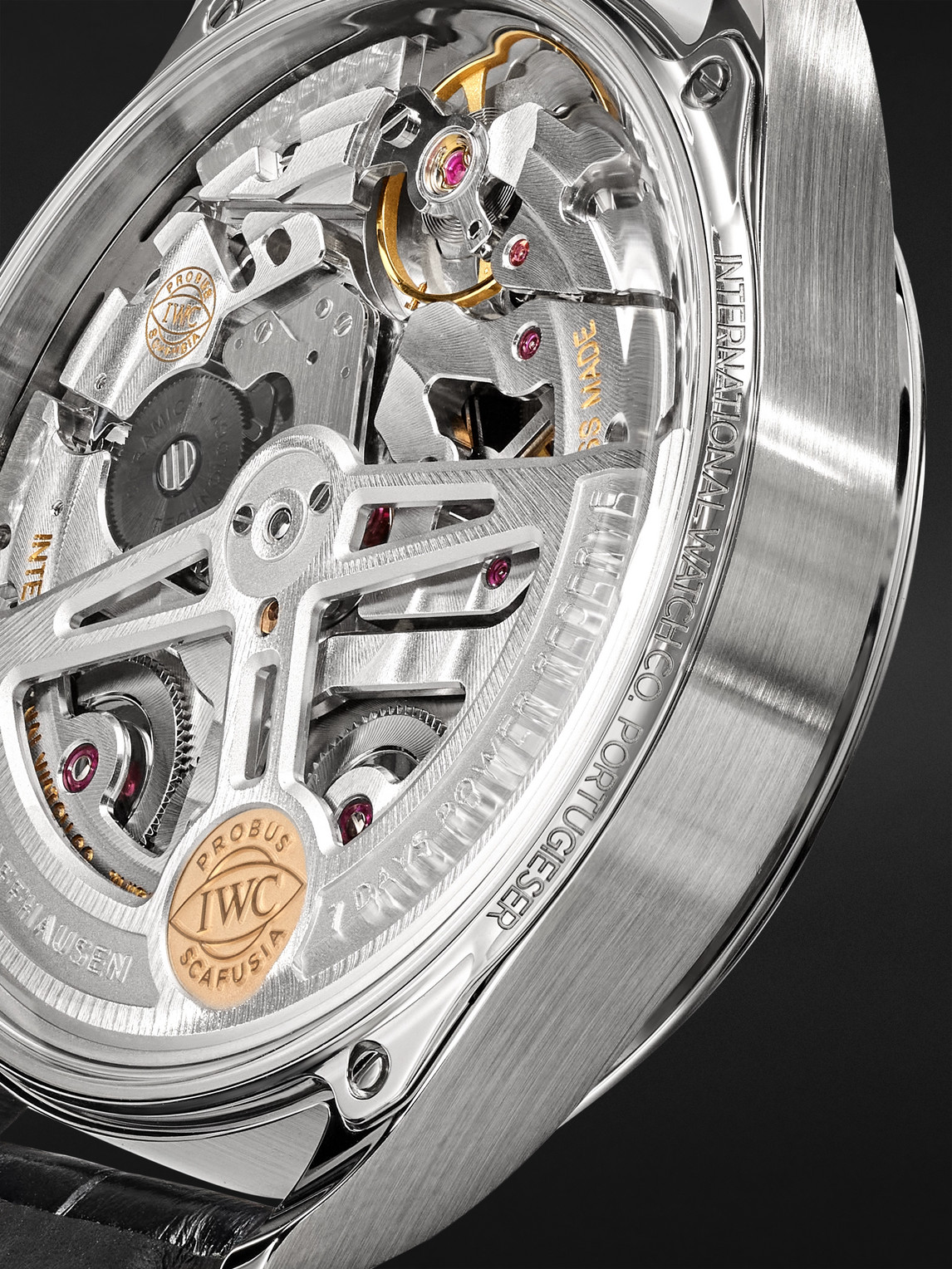  Iwc Schaffhausen - Portugieser Automatic Chronograph 42mm Stainless Steel And Alligator Watch, Ref. No. Iw501701 - Men - White 