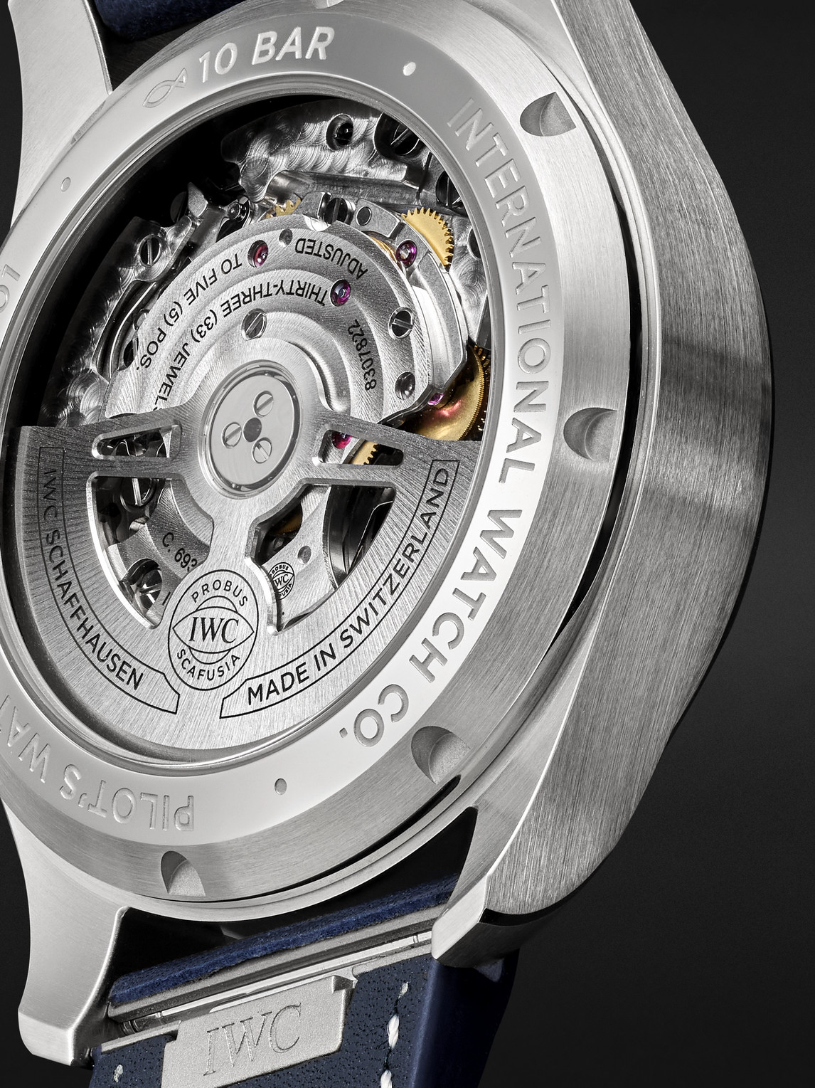 Iwc Schaffhausen - Pilot's Automatic Chronograph 41mm Stainless Steel And Leather Watch, Ref. No. Iw388101 - Men - Blue 