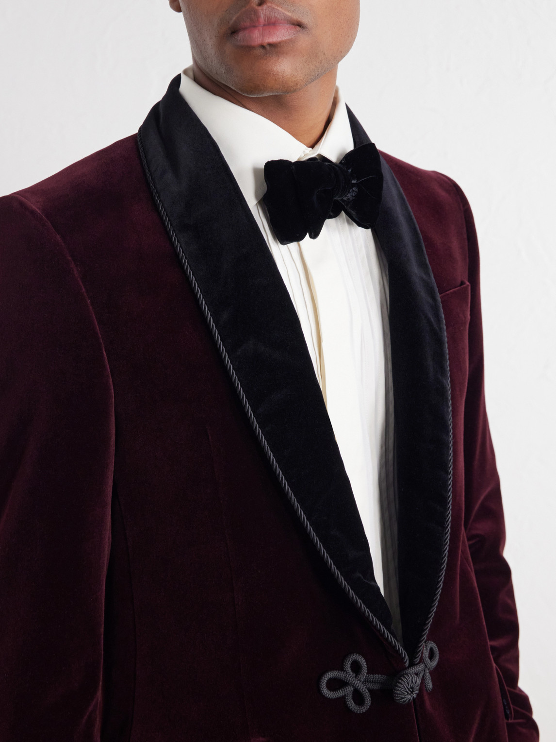 Cotton-Velvet Tuxedo Jacket