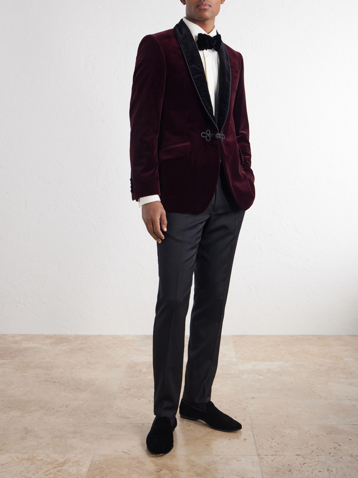 Cotton-Velvet Tuxedo Jacket
