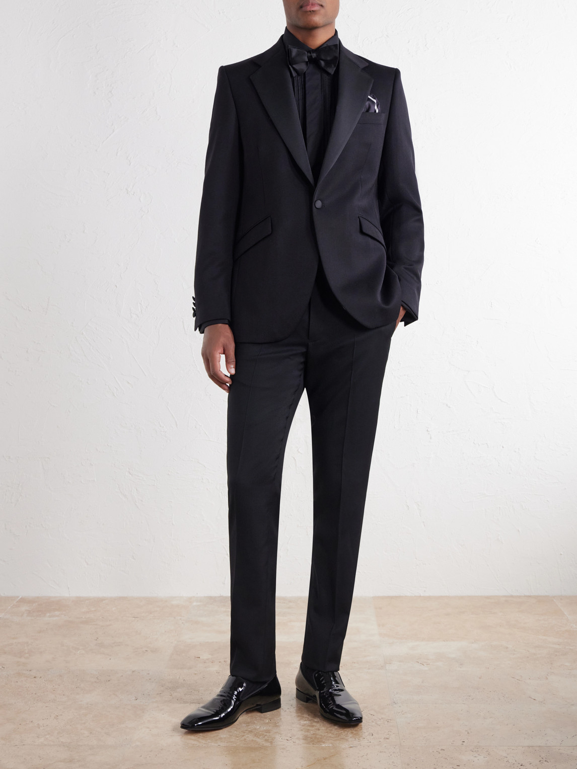 Tommy Grosgrain-Trimmed Wool Tuxedo Jacket