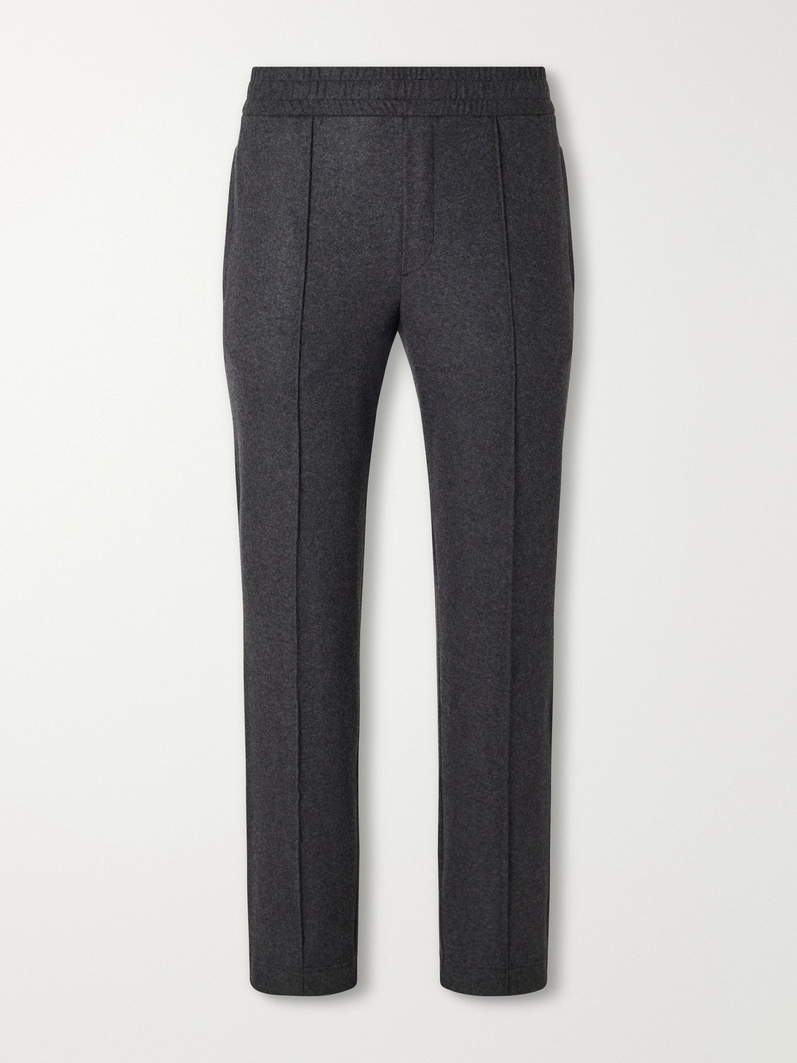 Straight-Leg Mélange Stretch-Flannel Sweatpants