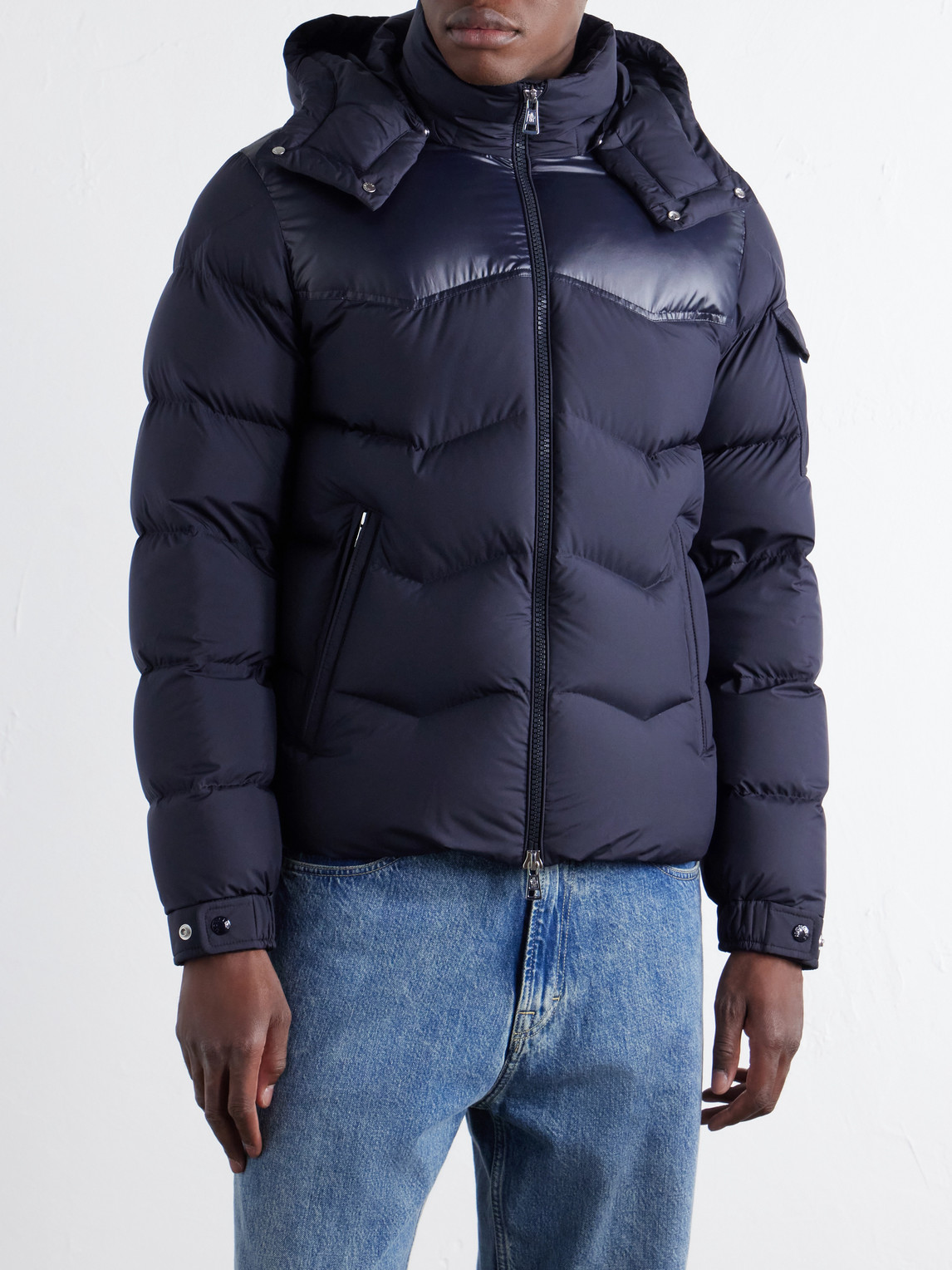Ravelis Logo-Appliquéd Quilted Shell Down Jacket