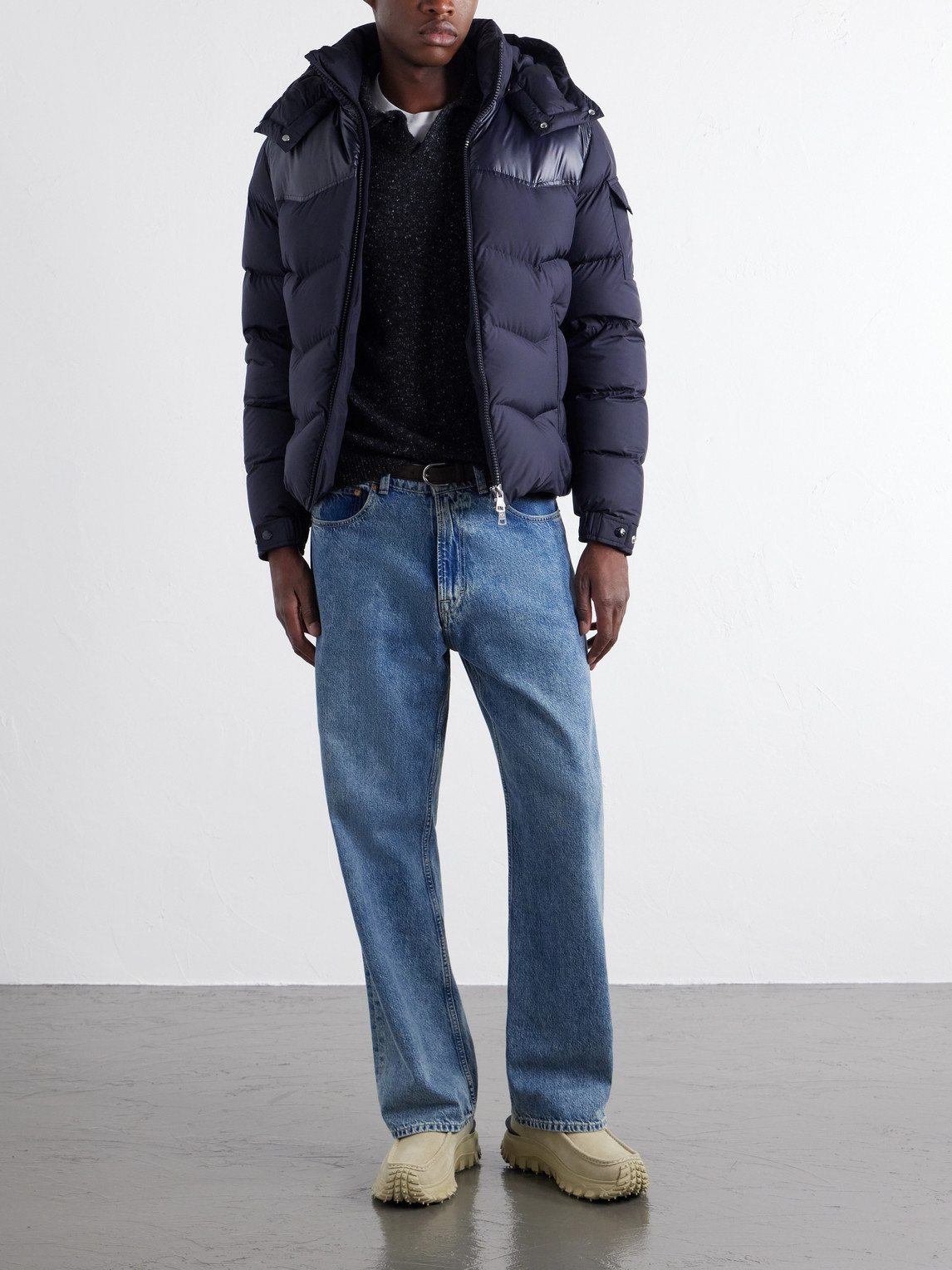Ravelis Logo-Appliquéd Quilted Shell Down Jacket