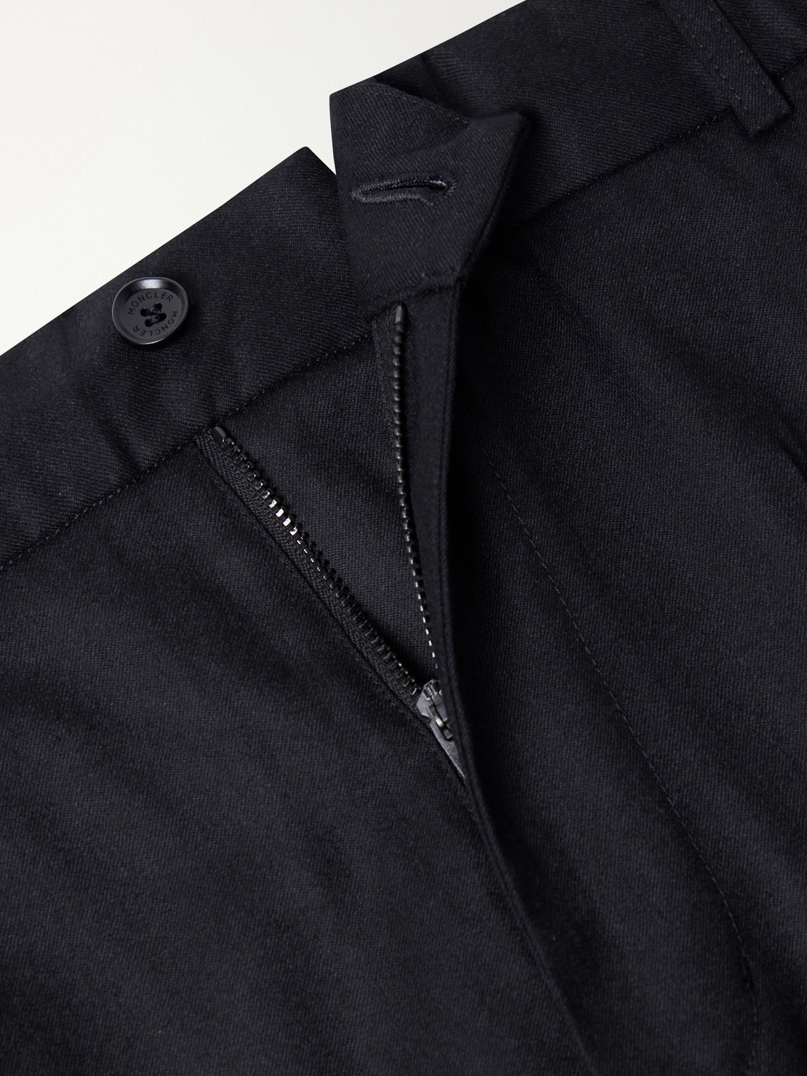 Straight-Leg Virgin Wool-Twill Trousers