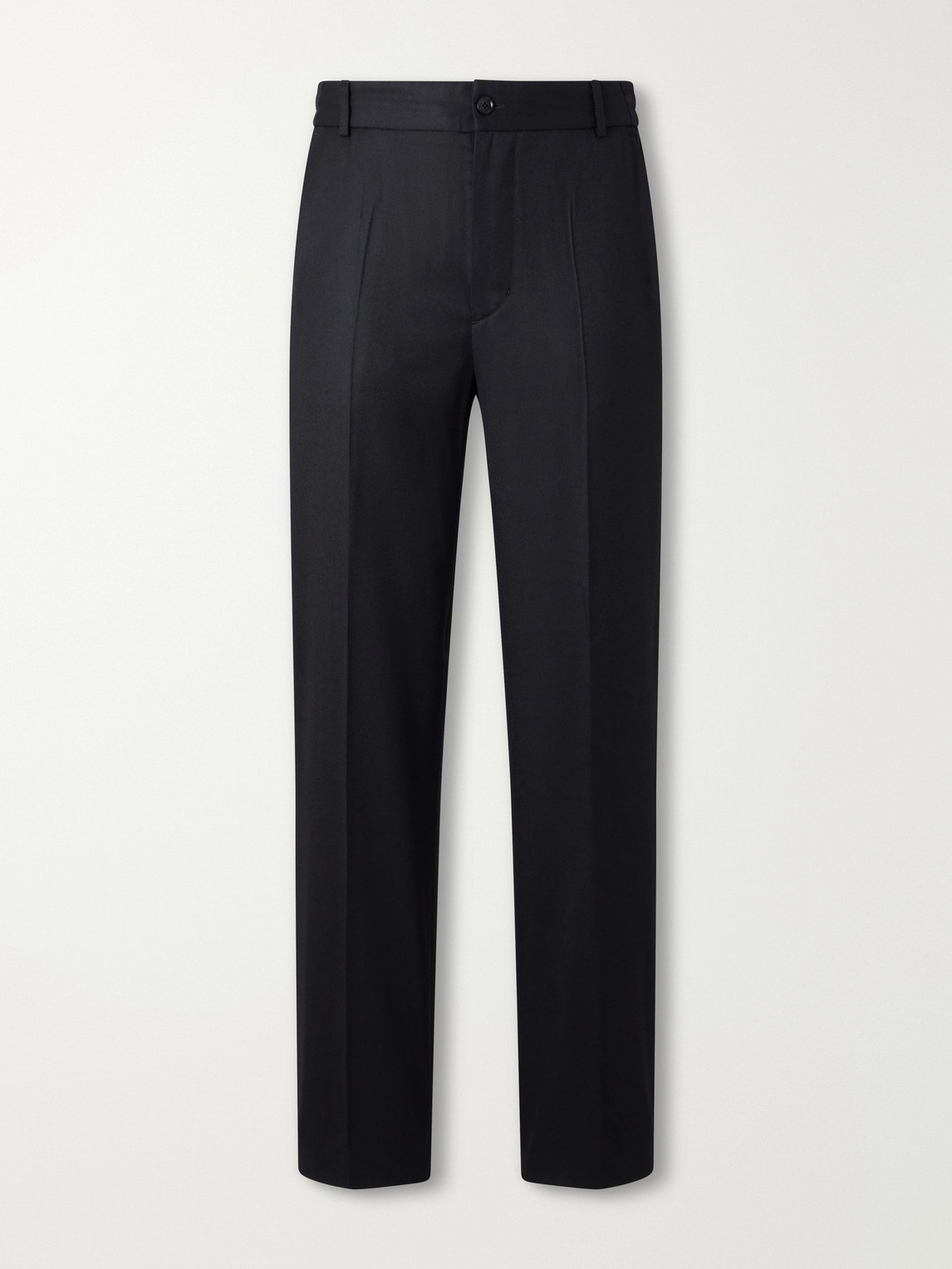 Straight-Leg Virgin Wool-Twill Trousers