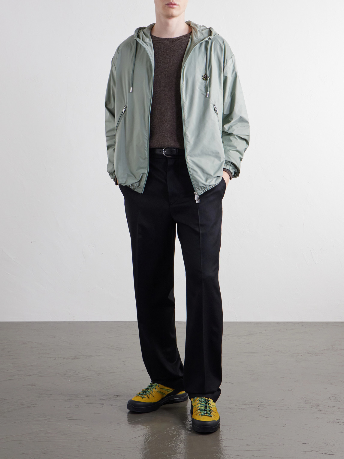 Straight-Leg Virgin Wool-Twill Trousers