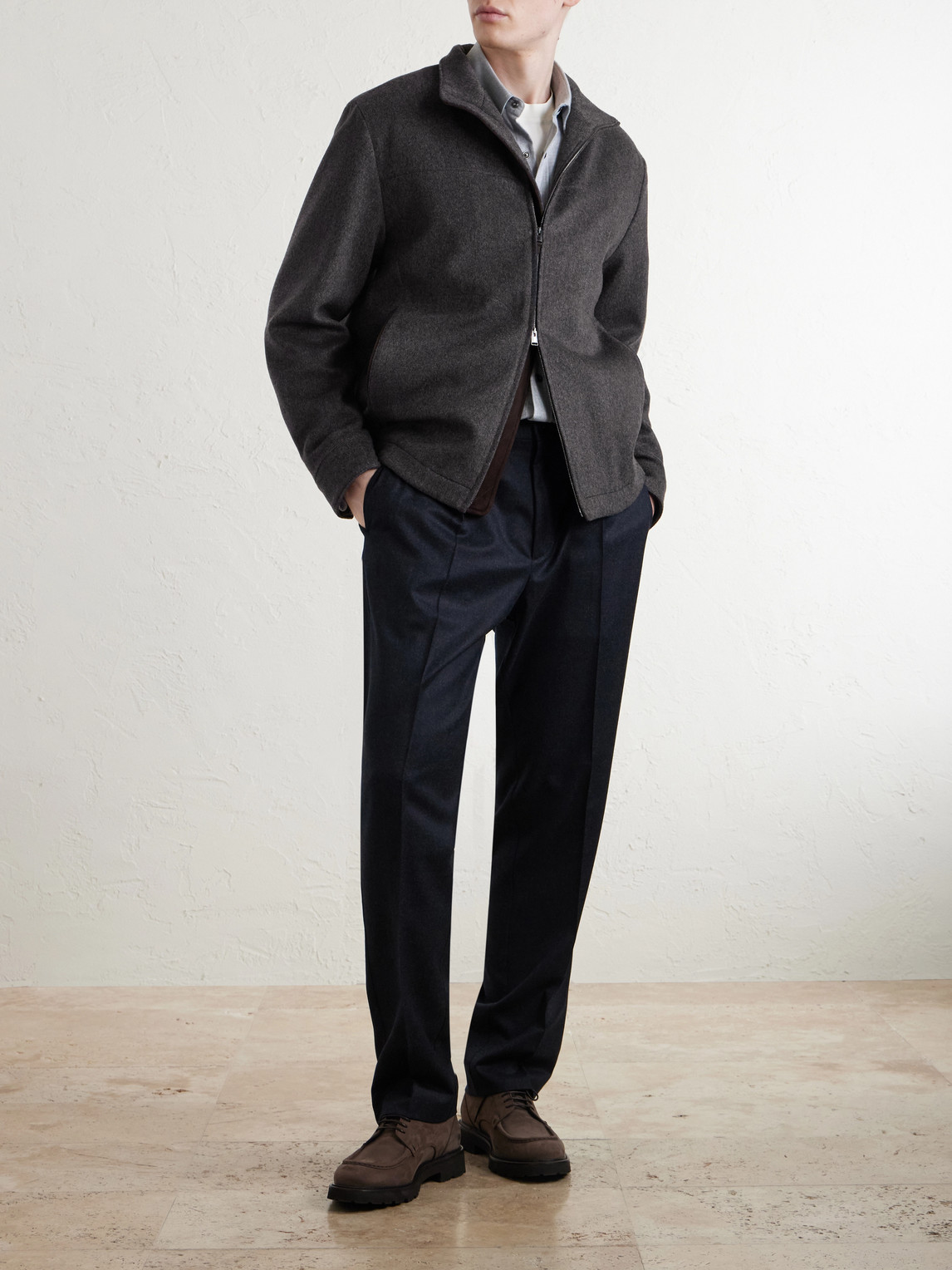 Wool Blouson Jacket