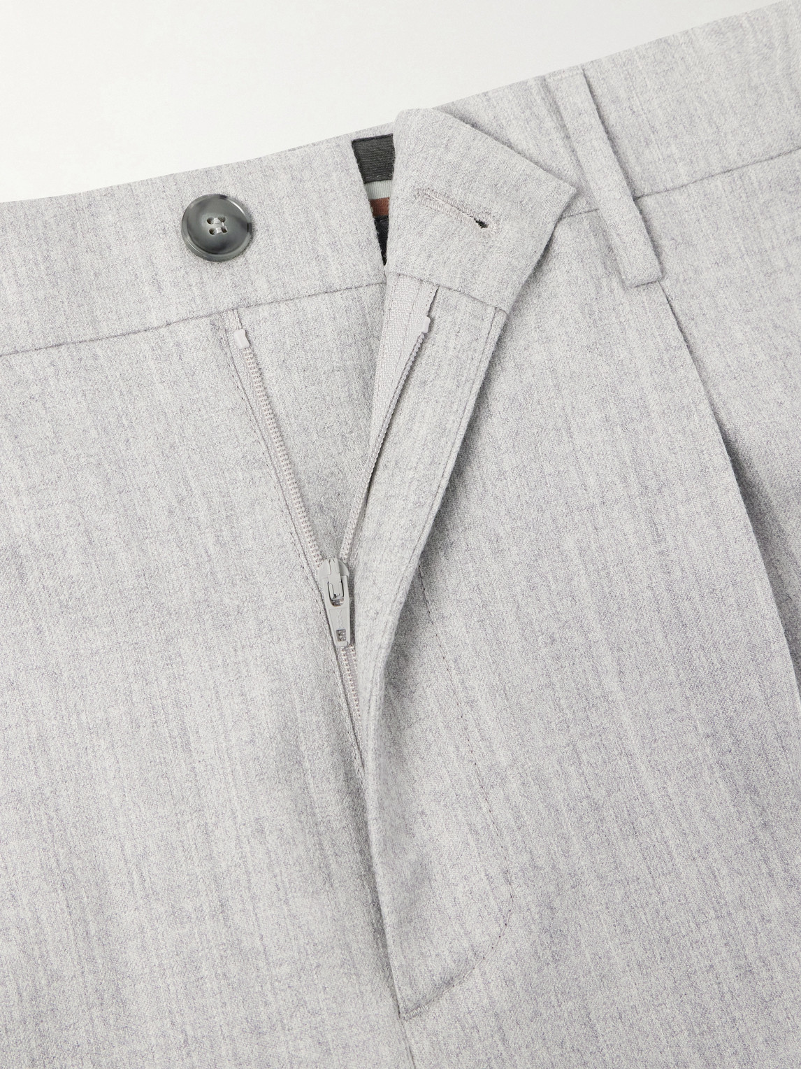 Straight-Leg Wool Trousers