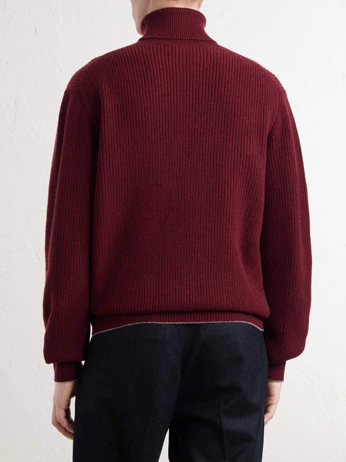 And Cashmere-Blend Rollneck Sweater