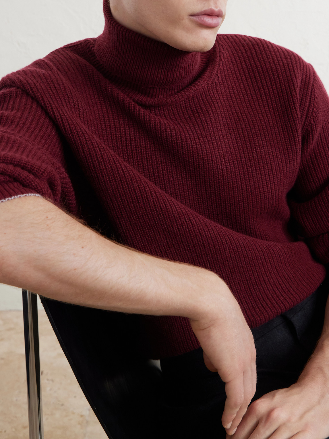 And Cashmere-Blend Rollneck Sweater