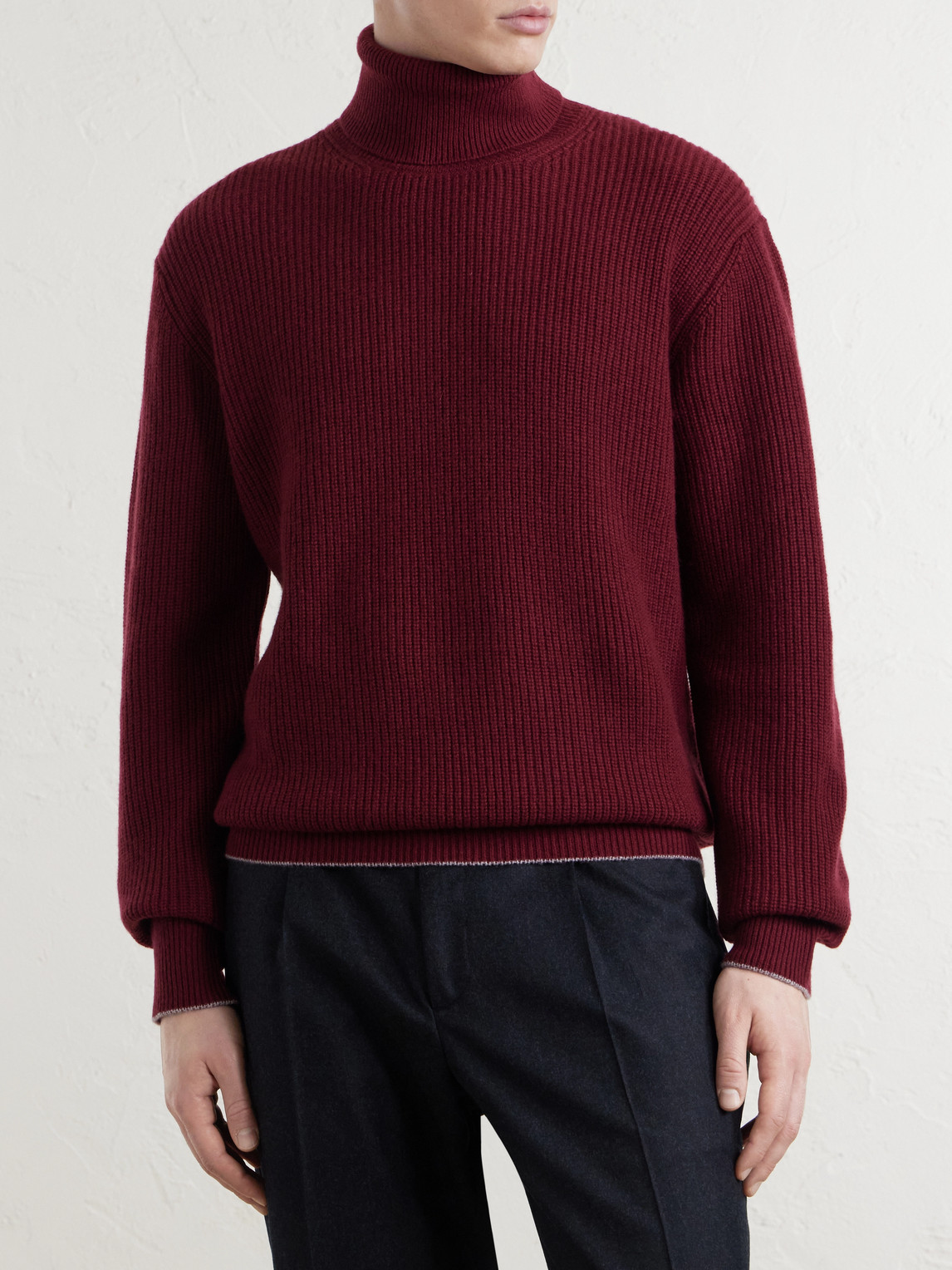 And Cashmere-Blend Rollneck Sweater