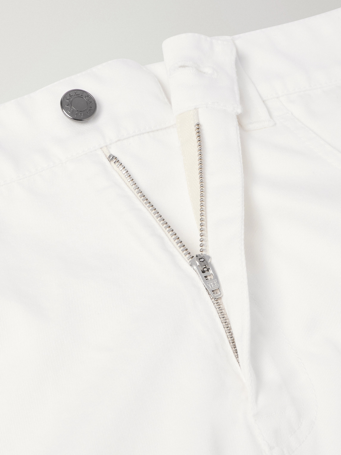 Straight-Leg Cotton-Twill Trousers