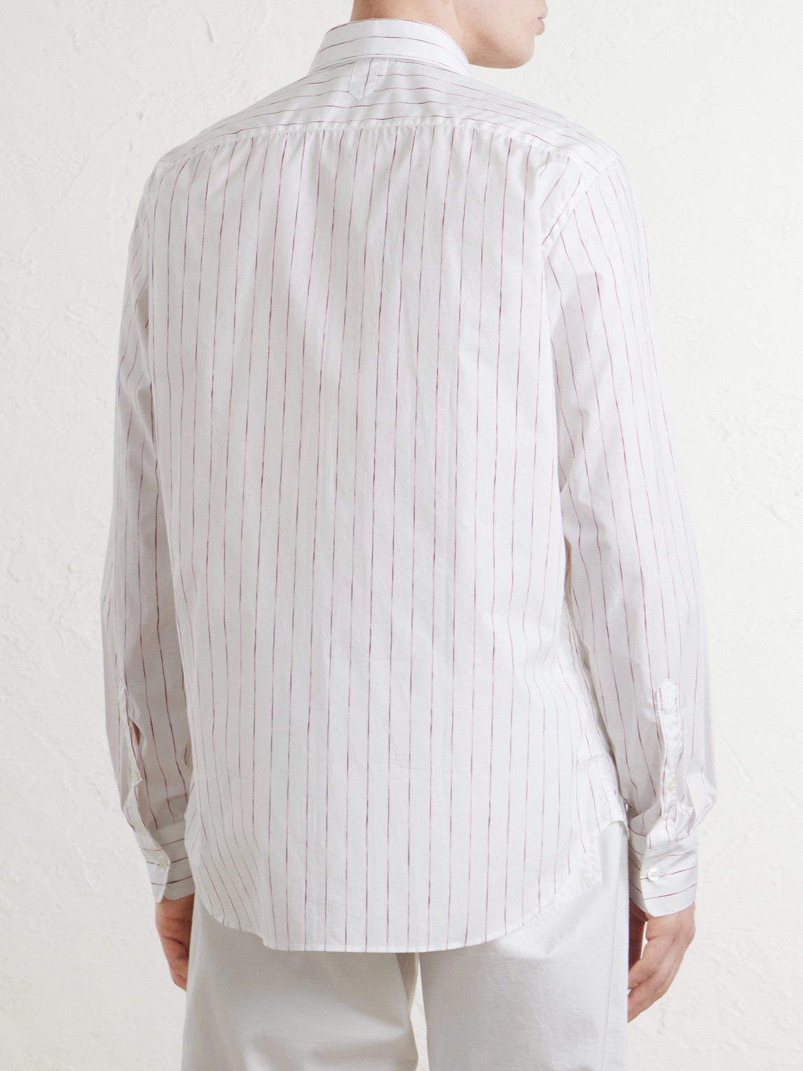 Striped Cotton-Poplin Shirt