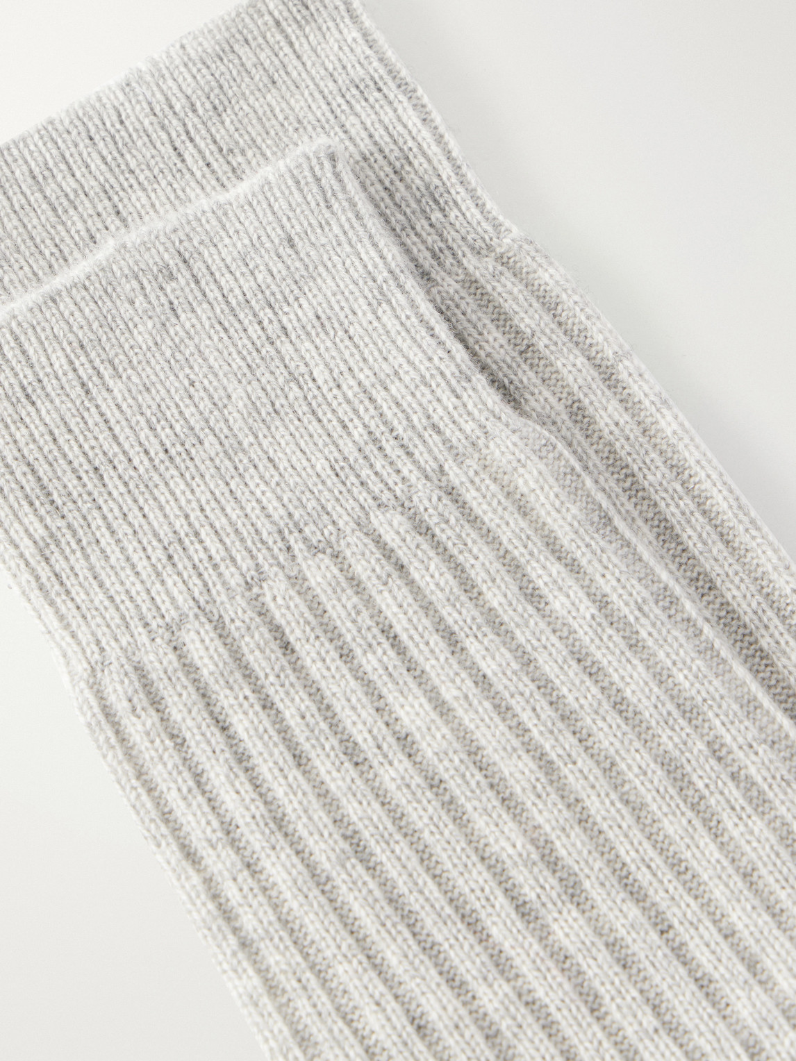 Ribbed Cashmere Socks