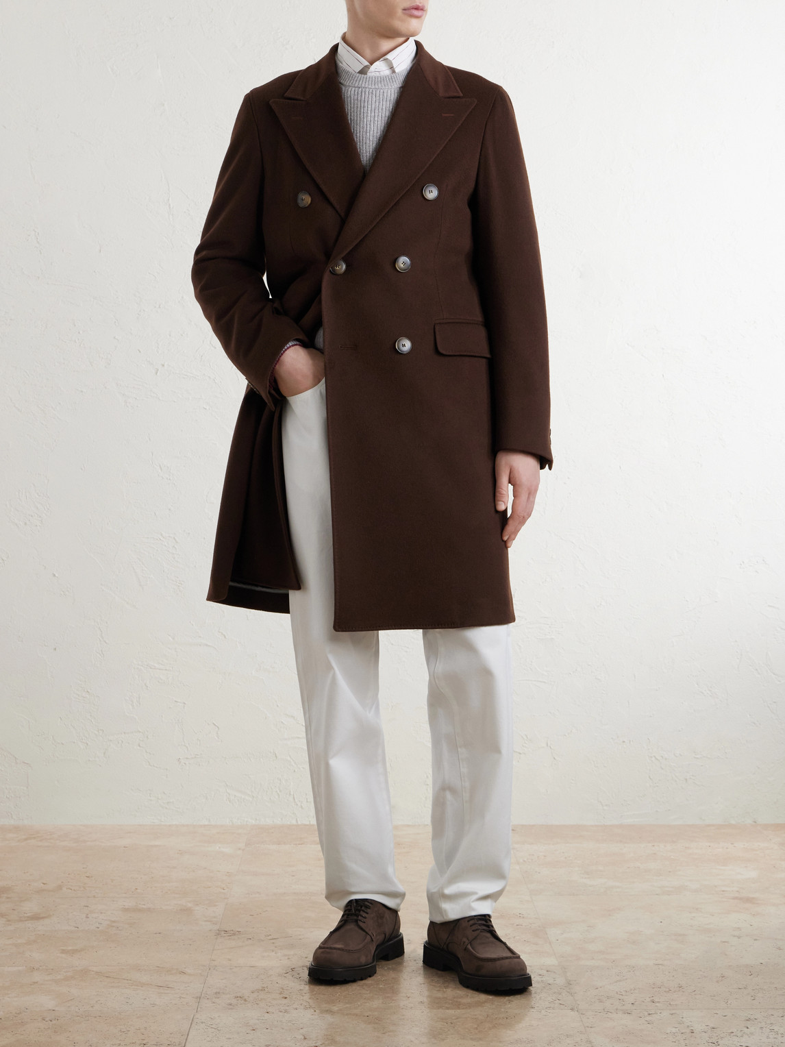 And Cashmere-Blend Coat