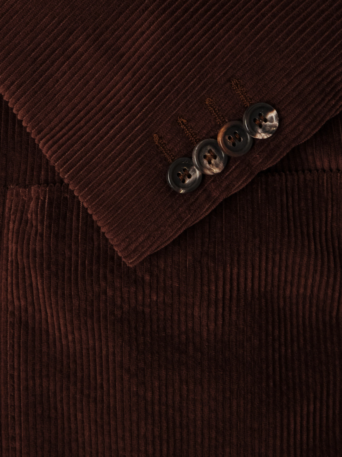 Double-Breasted Cotton-Corduroy Suit