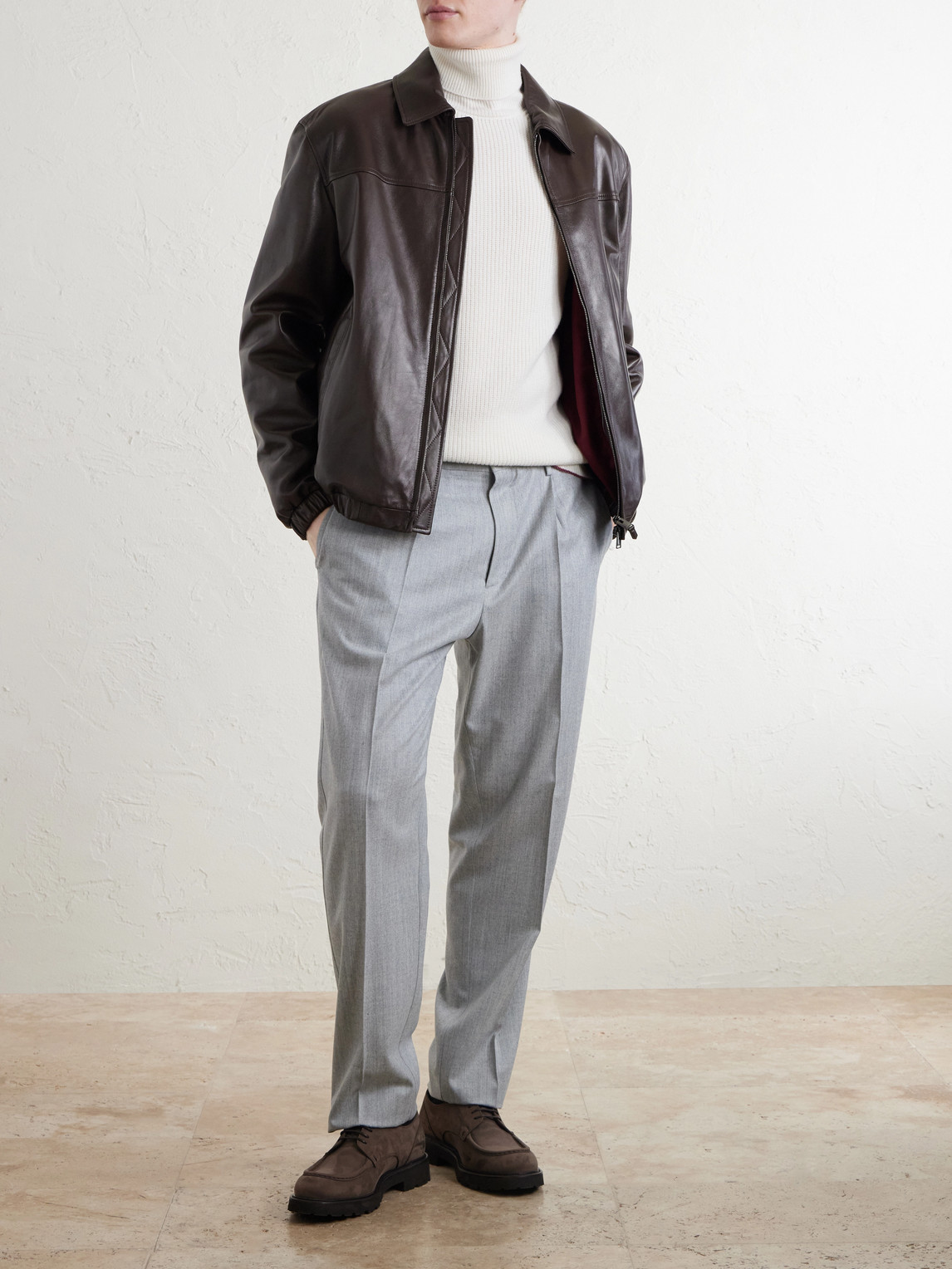 And Cashmere-Blend Rollneck Sweater