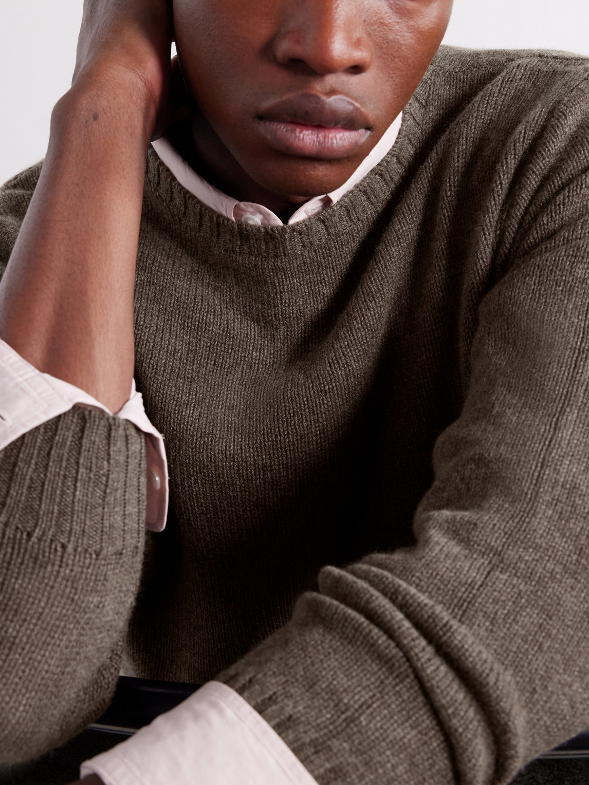 Super Soft Rib-Trimmed Cashmere Sweater