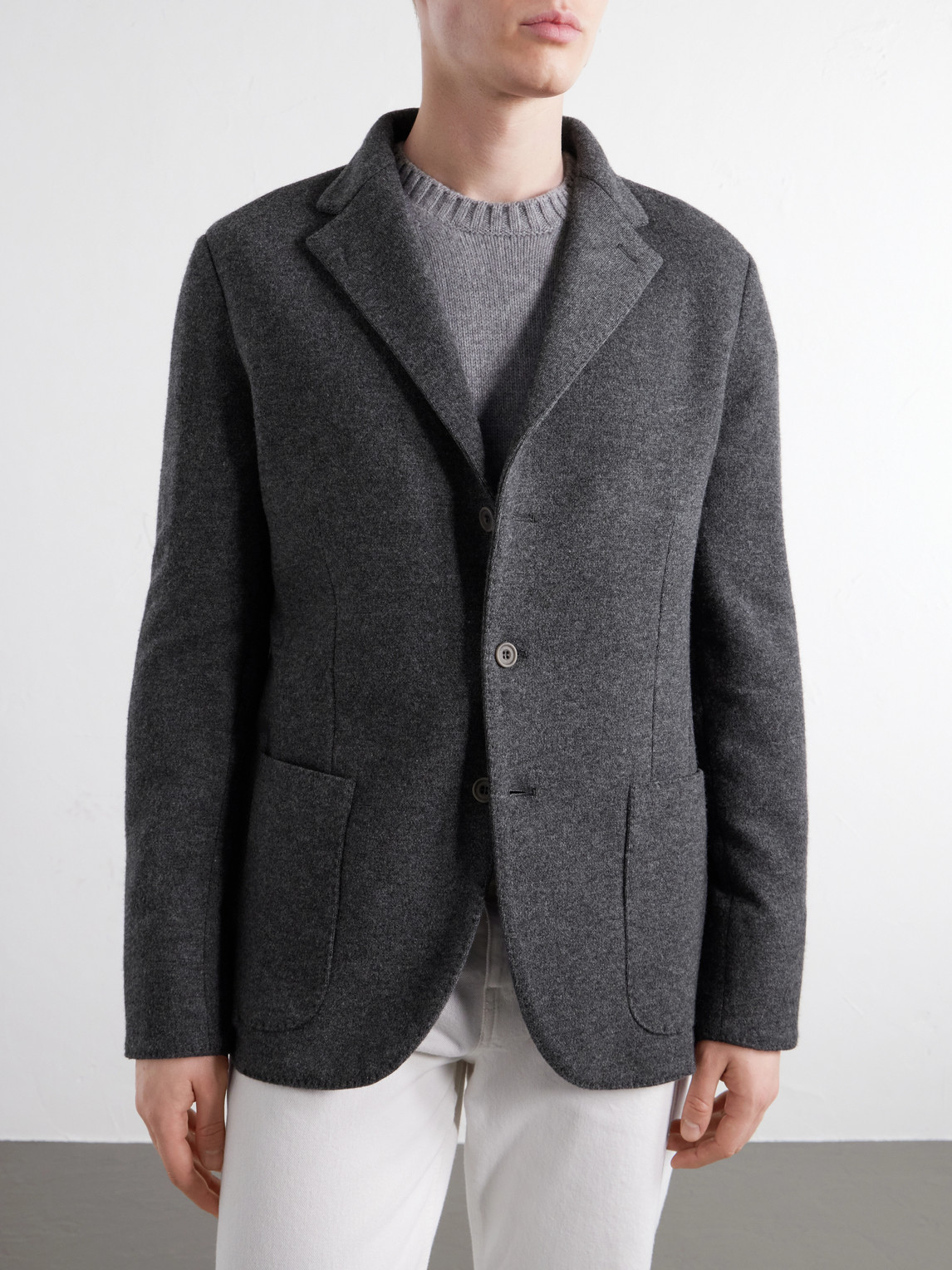 Unstructured Wool And Cashmere-Blend Blazer