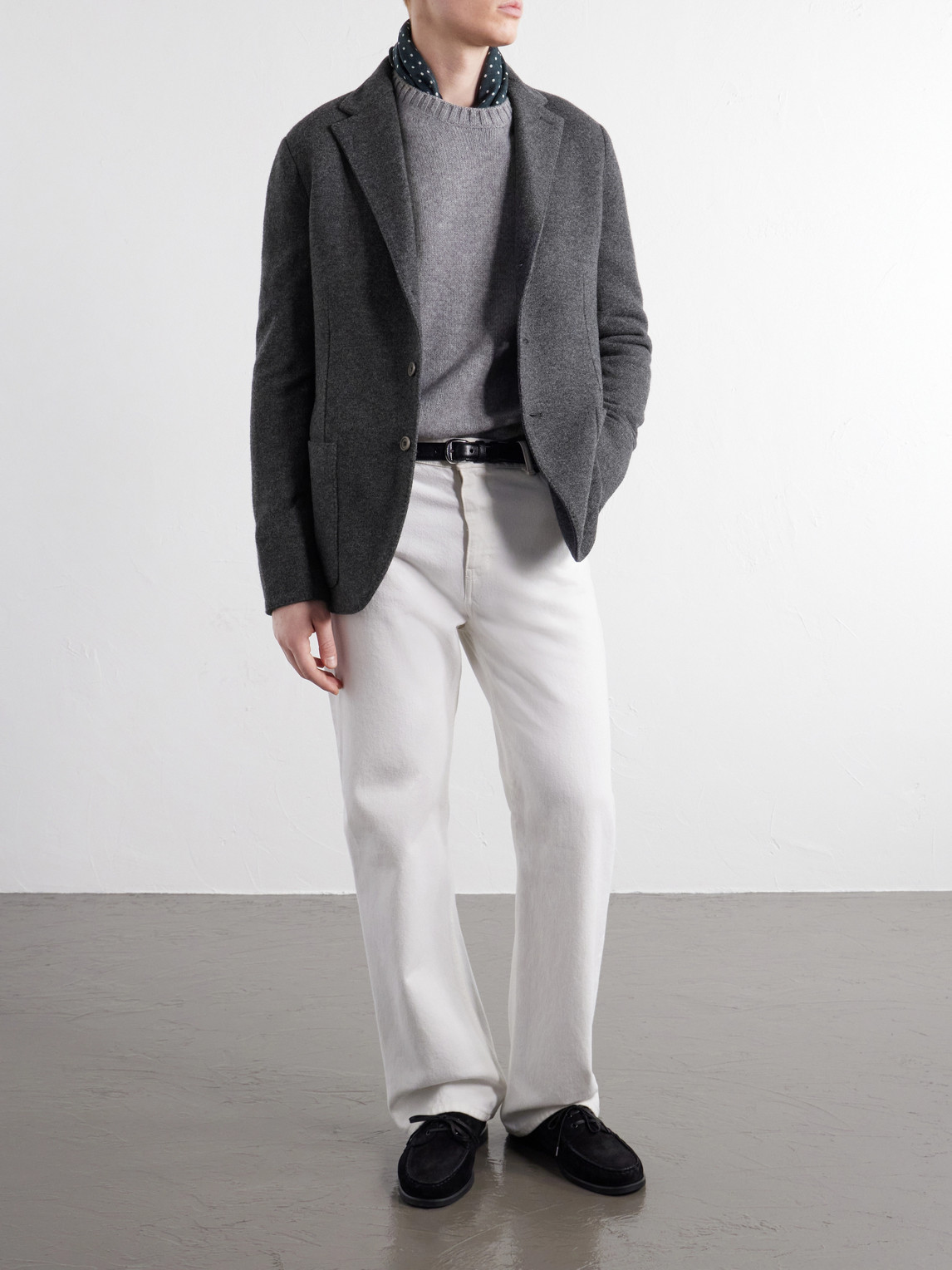 Unstructured Wool And Cashmere-Blend Blazer