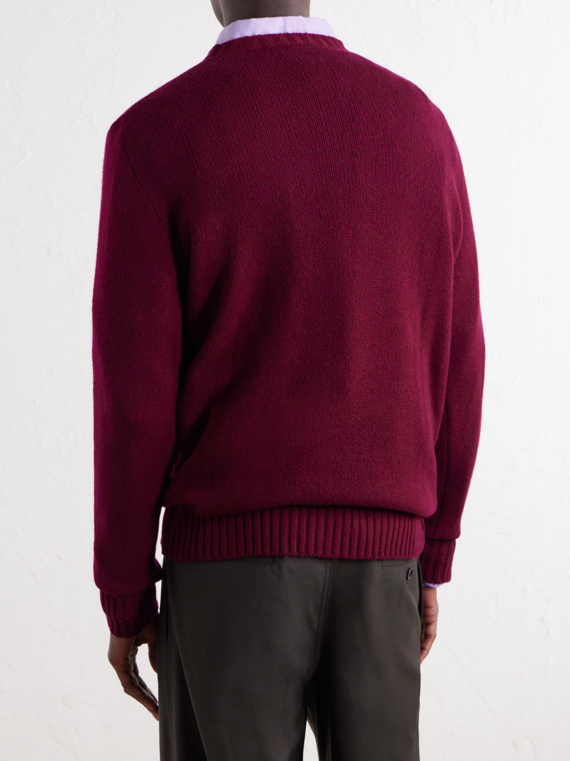 Super Soft Rib-Trimmed Cashmere Sweater