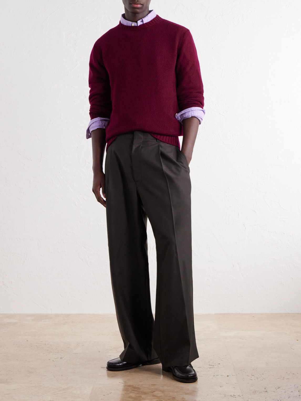 Super Soft Rib-Trimmed Cashmere Sweater
