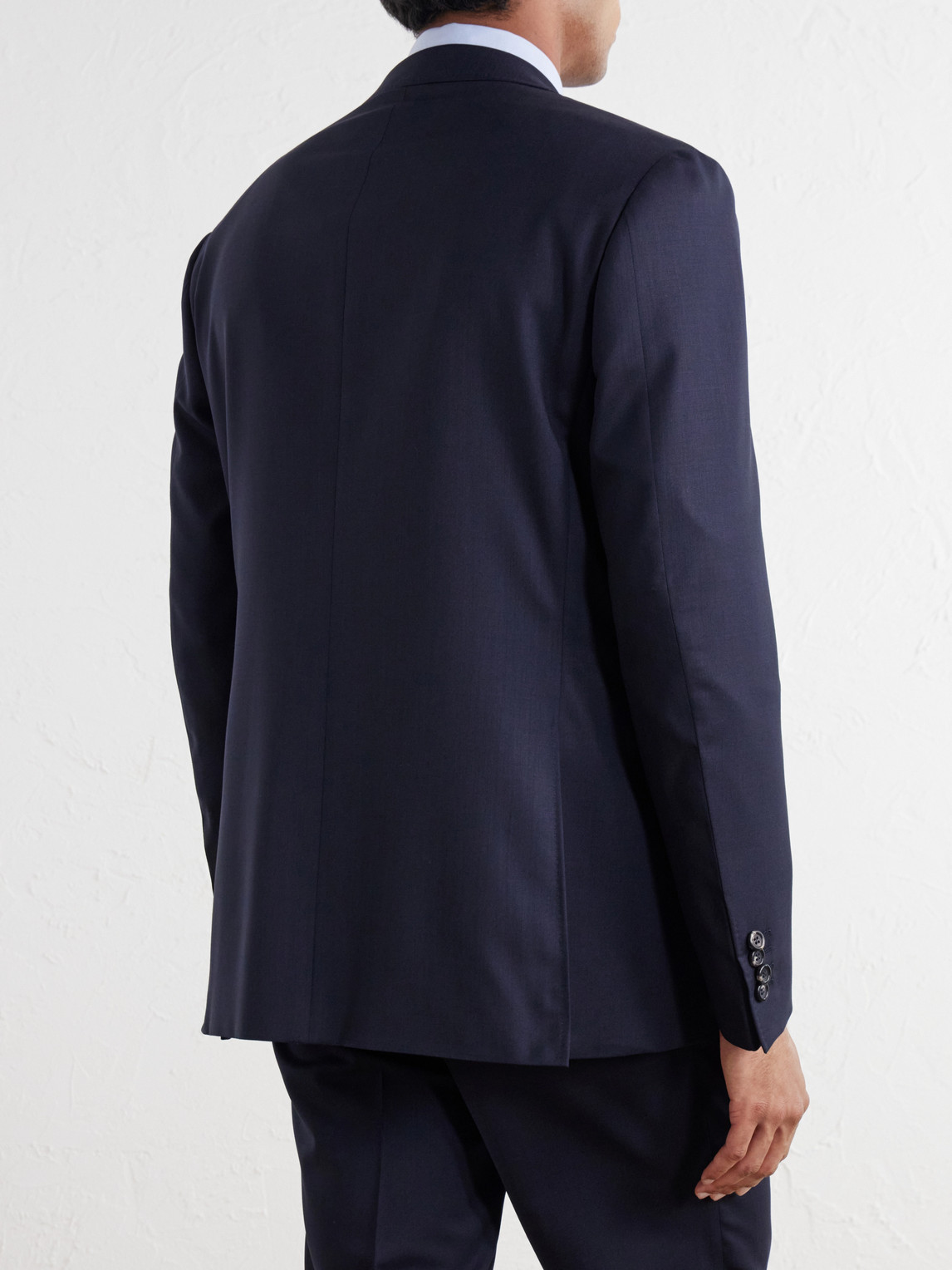 Wool-Blend Twill Suit Jacket